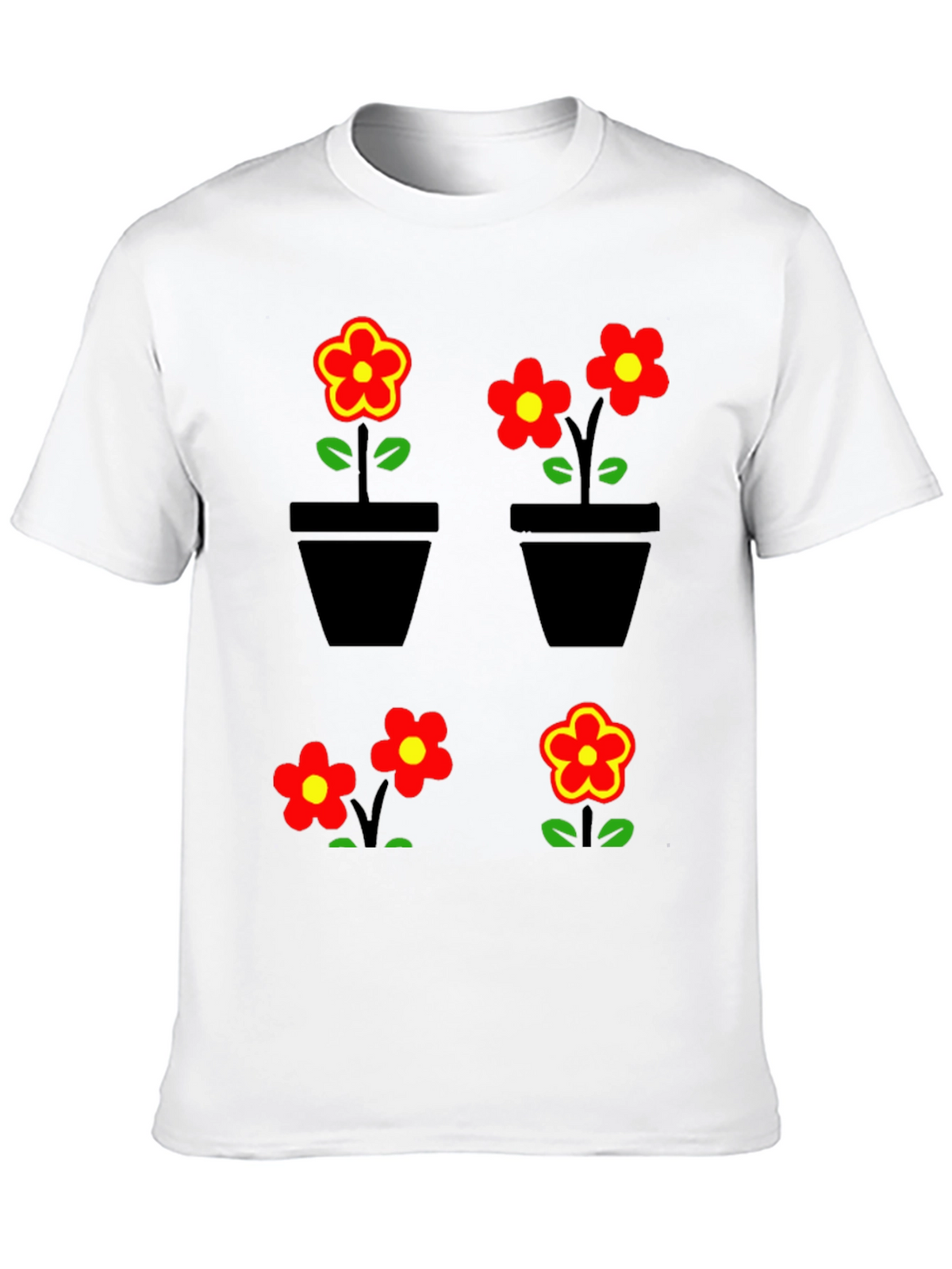 Floral Graphic T-Shirt - Trendy Comfortable