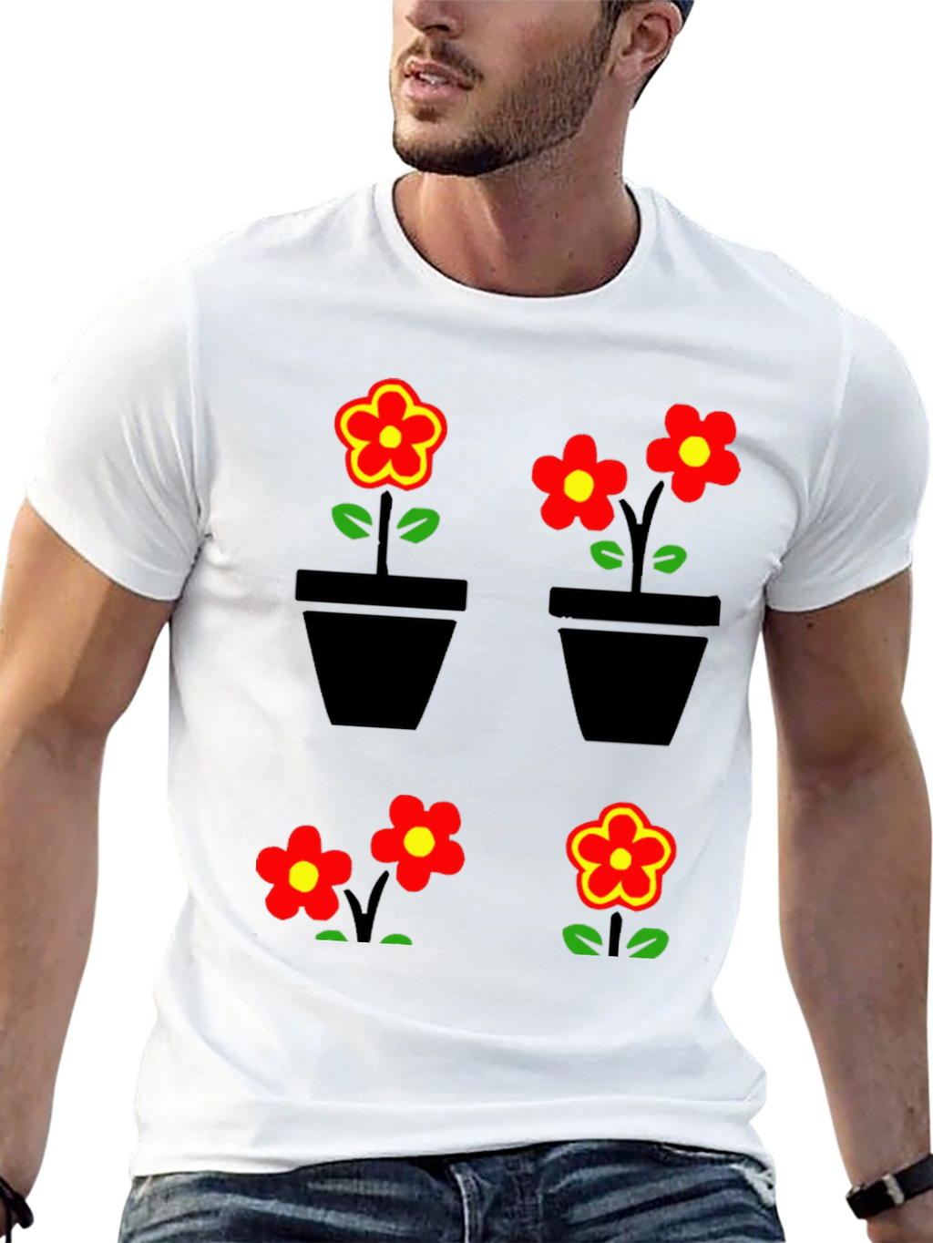 Floral Graphic T-Shirt - Trendy Comfortable