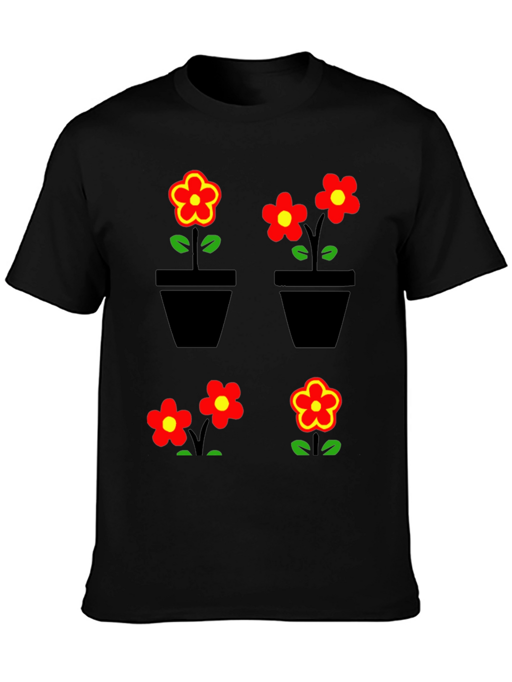 Floral Graphic T-Shirt - Trendy Comfortable