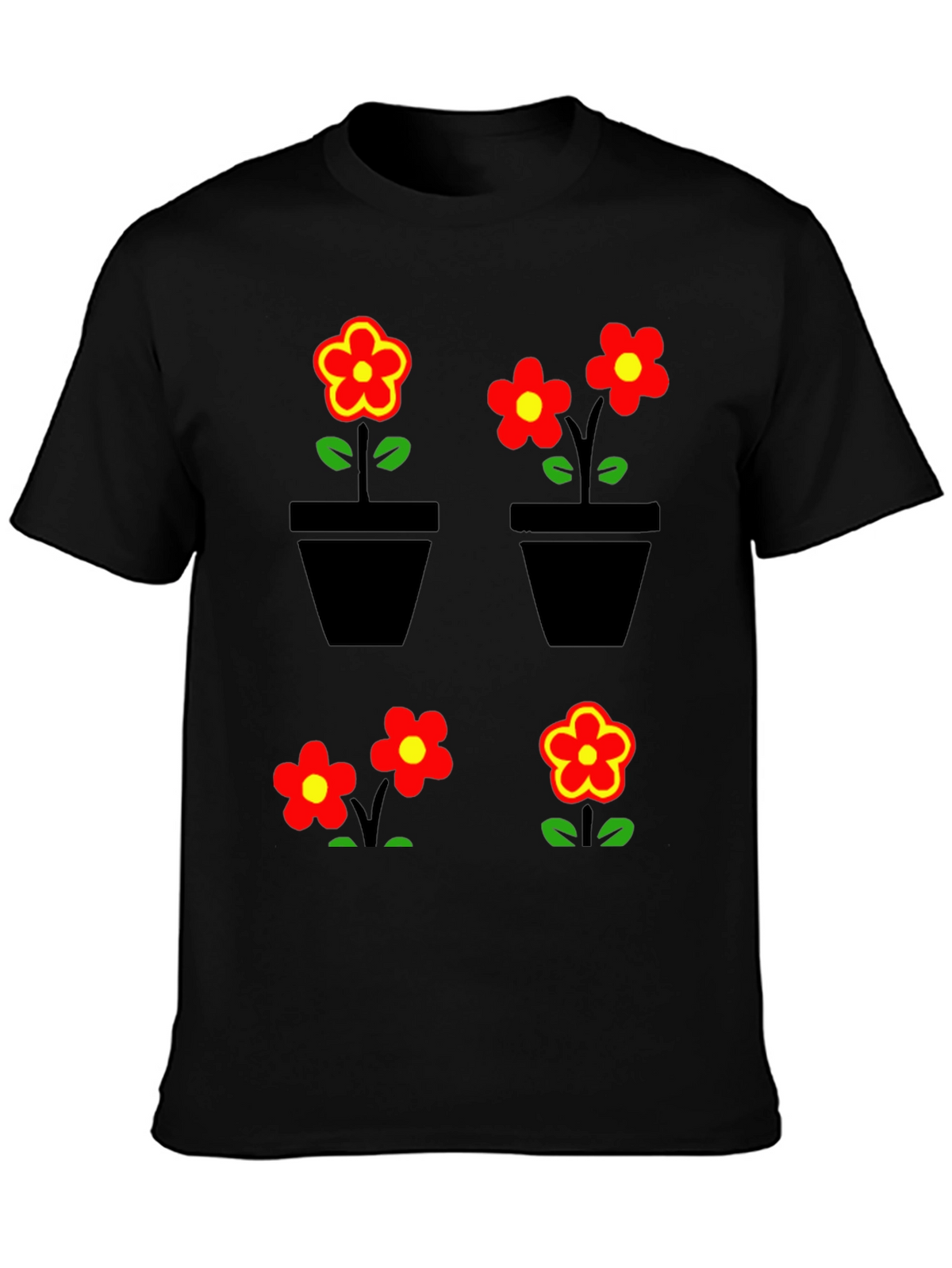 Floral Graphic T-Shirt - Trendy Comfortable