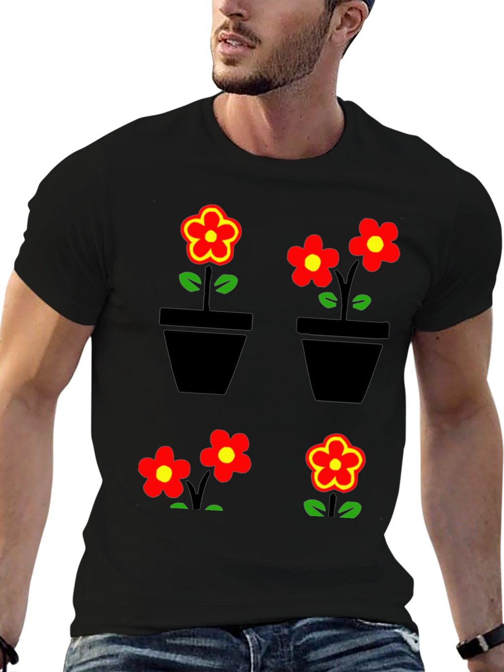 Floral Graphic T-Shirt - Trendy Comfortable