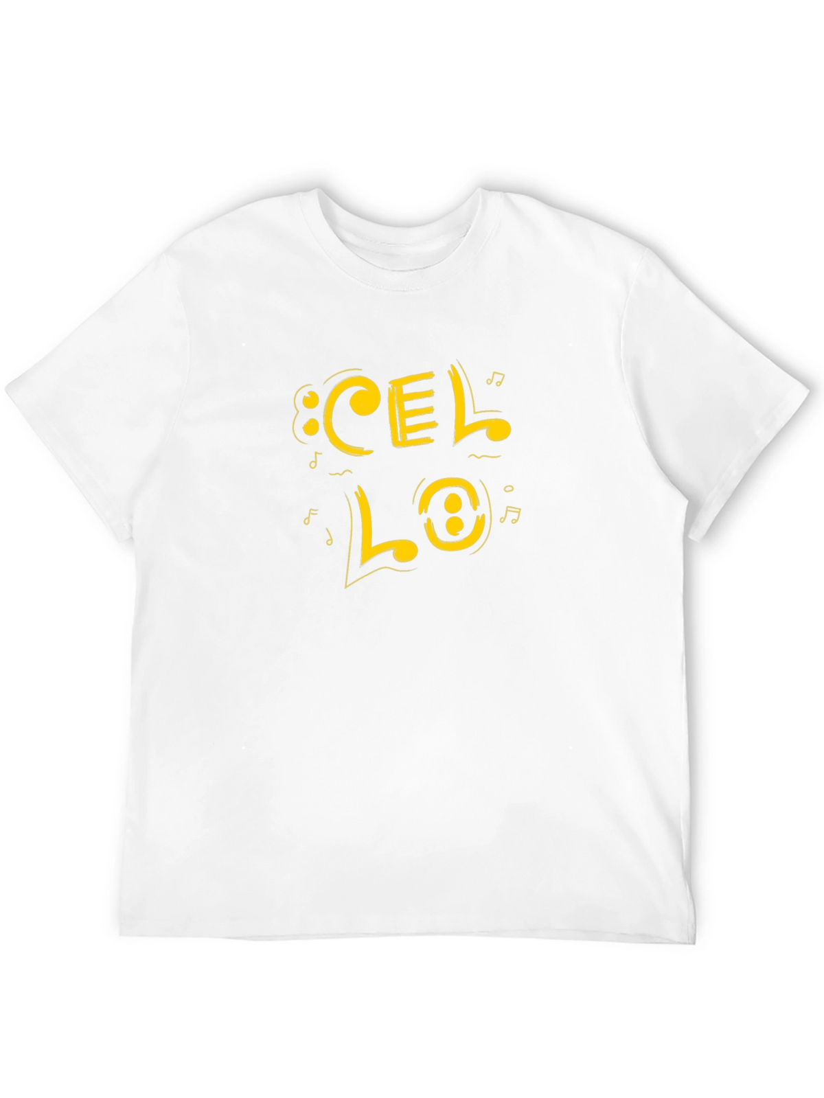 Cello Music Graphic Tee - Black Cotton Blend