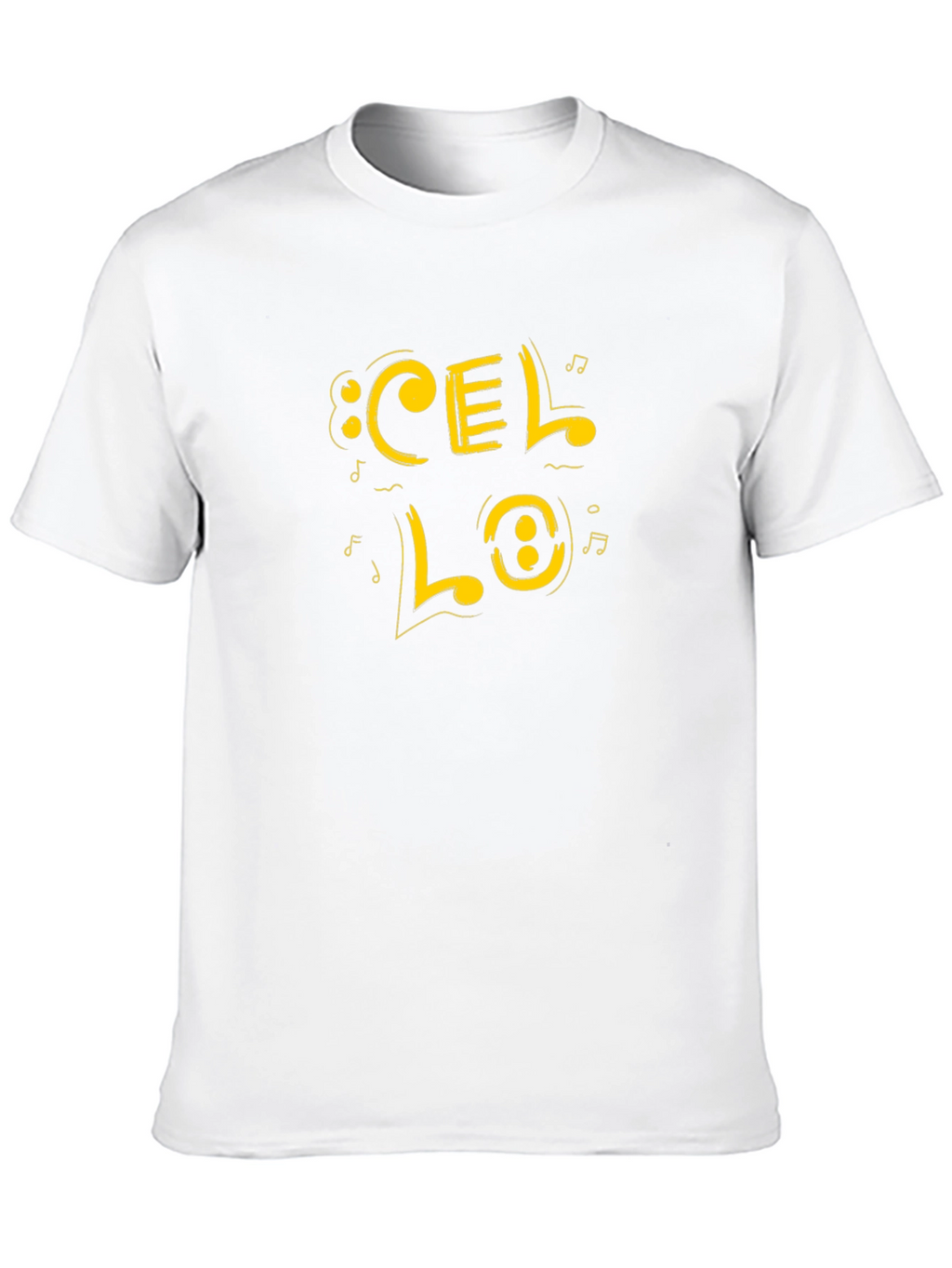 Cello Music Graphic Tee - Black Cotton Blend