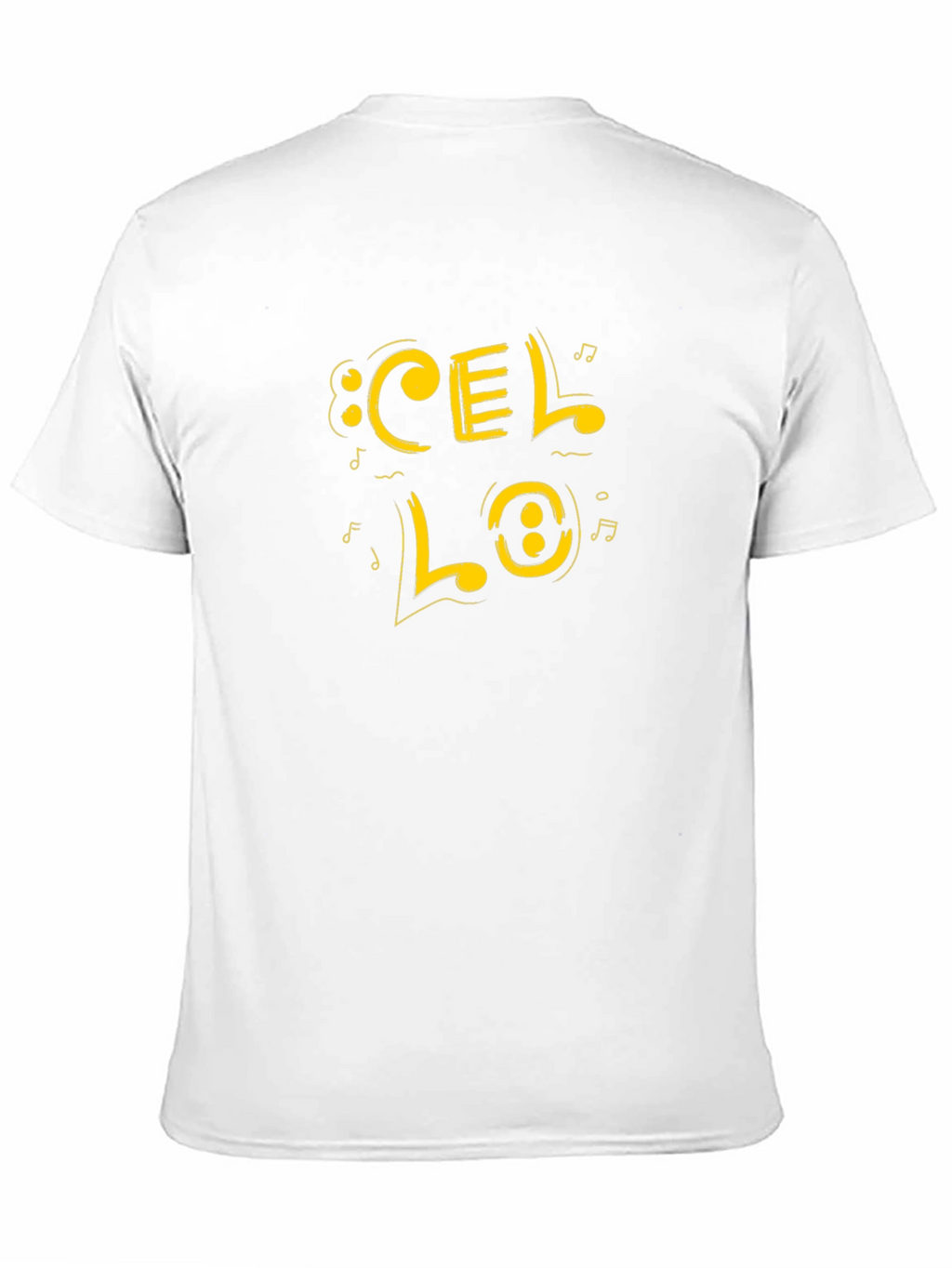 Cello Music Graphic Tee - Black Cotton Blend
