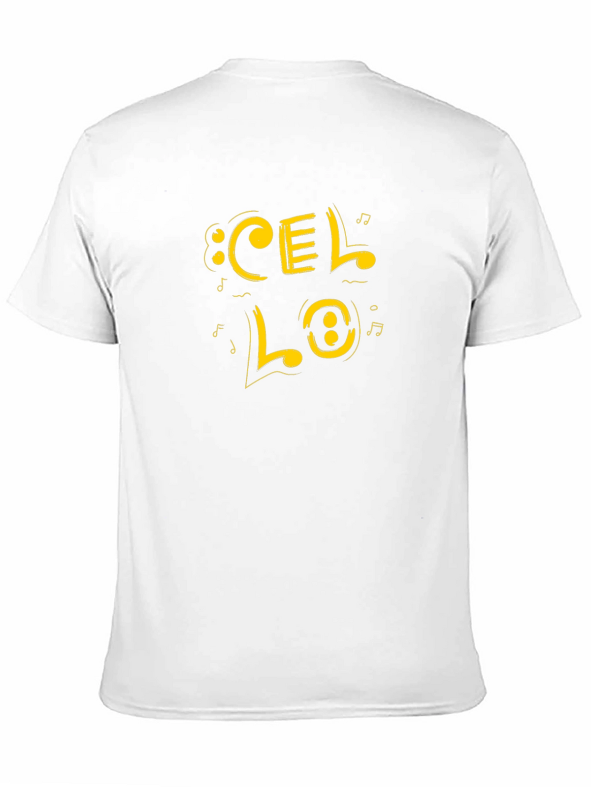 Cello Music Graphic Tee - Black Cotton Blend