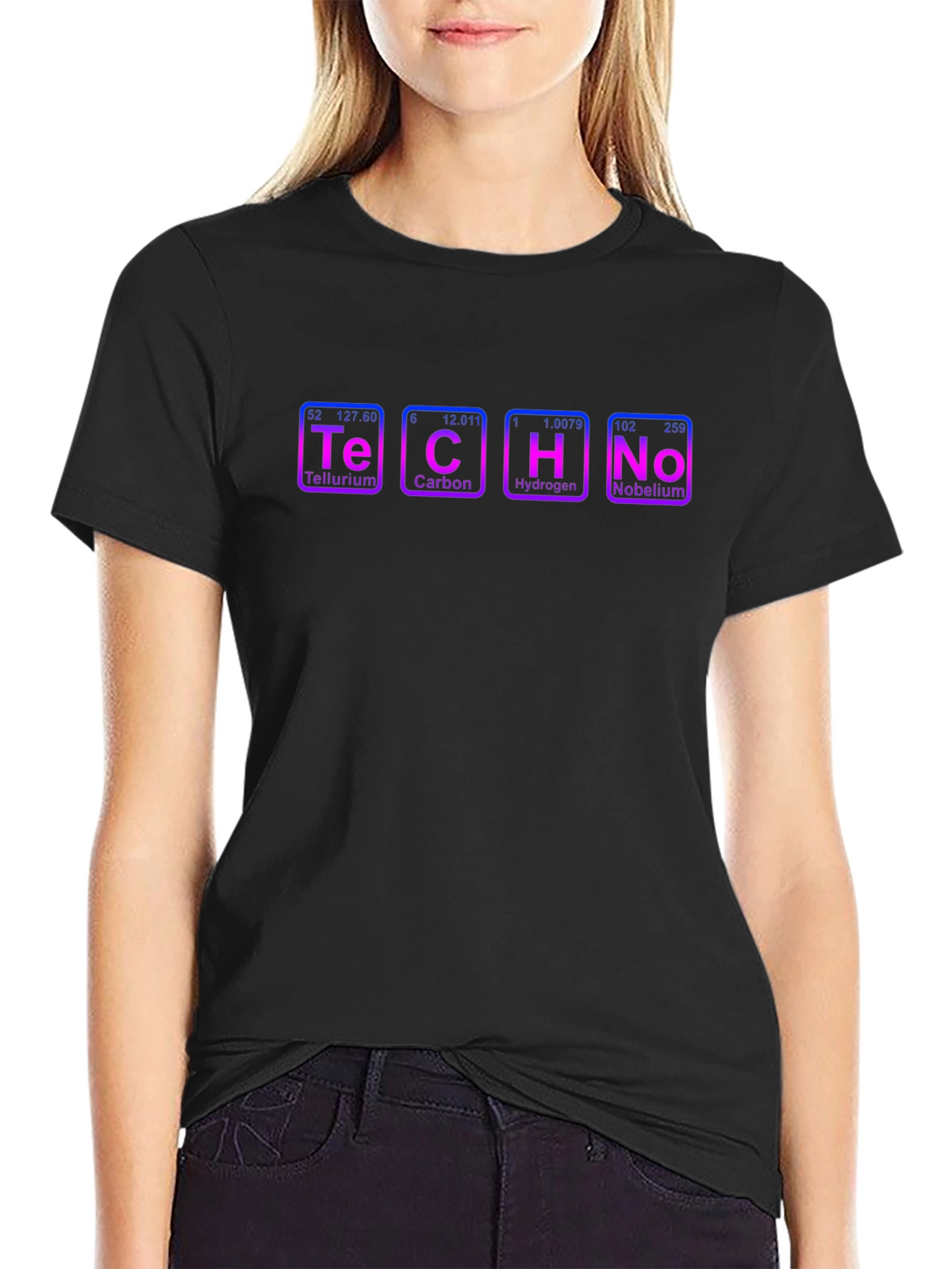 TECHNO Periodic Elements Graphic T-Shirt