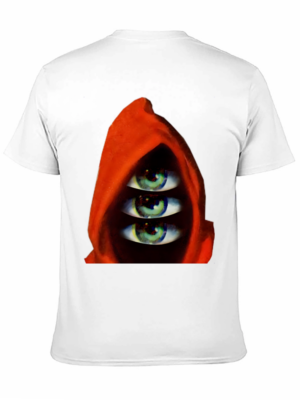 Three Eyes in Hooded Red Robe T-Shirt