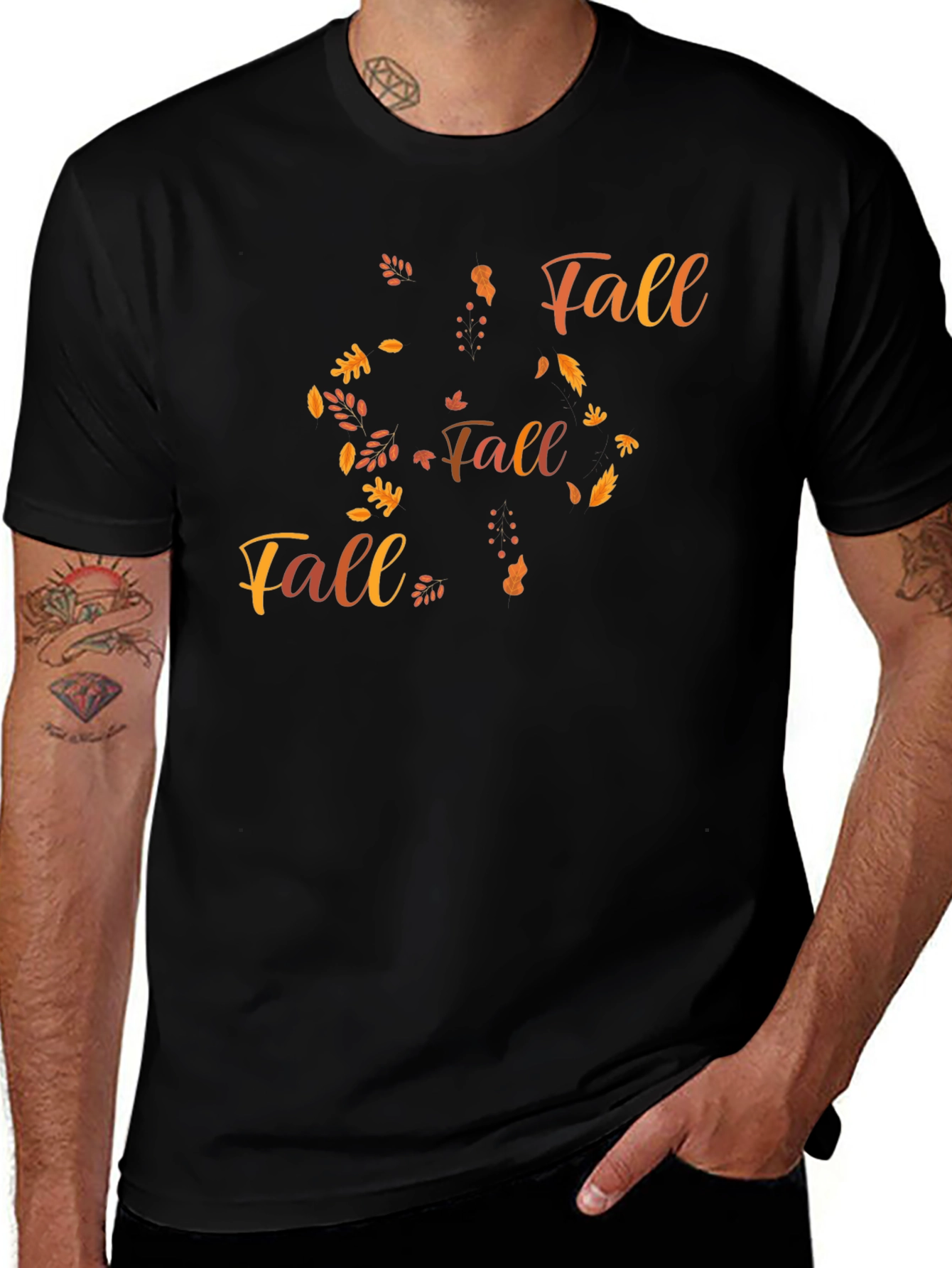 Fall Themed Graphic T-Shirt
