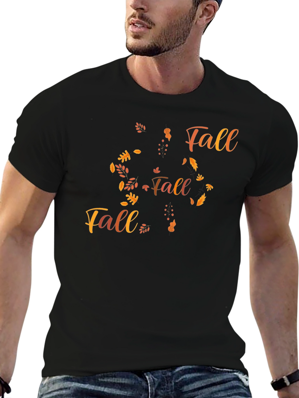 Fall Themed Graphic T-Shirt