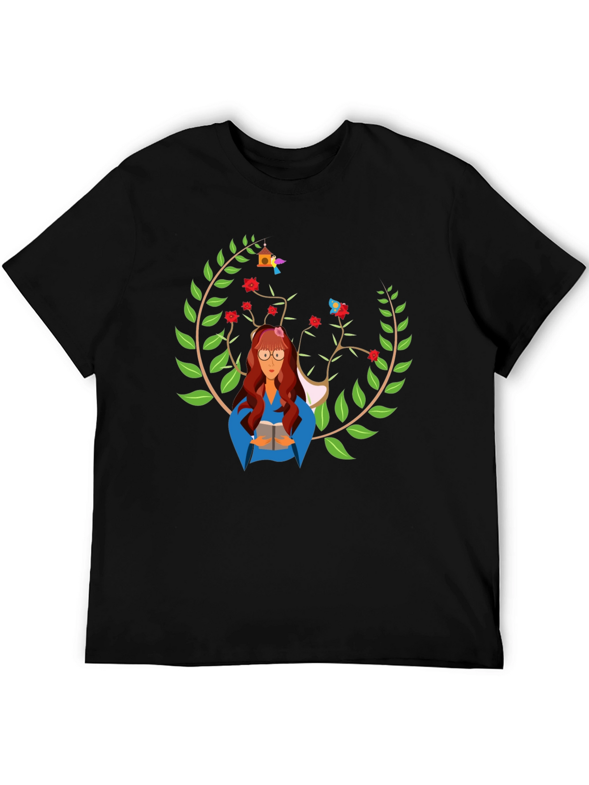 Bookworm Graphic Tee - Literary Style