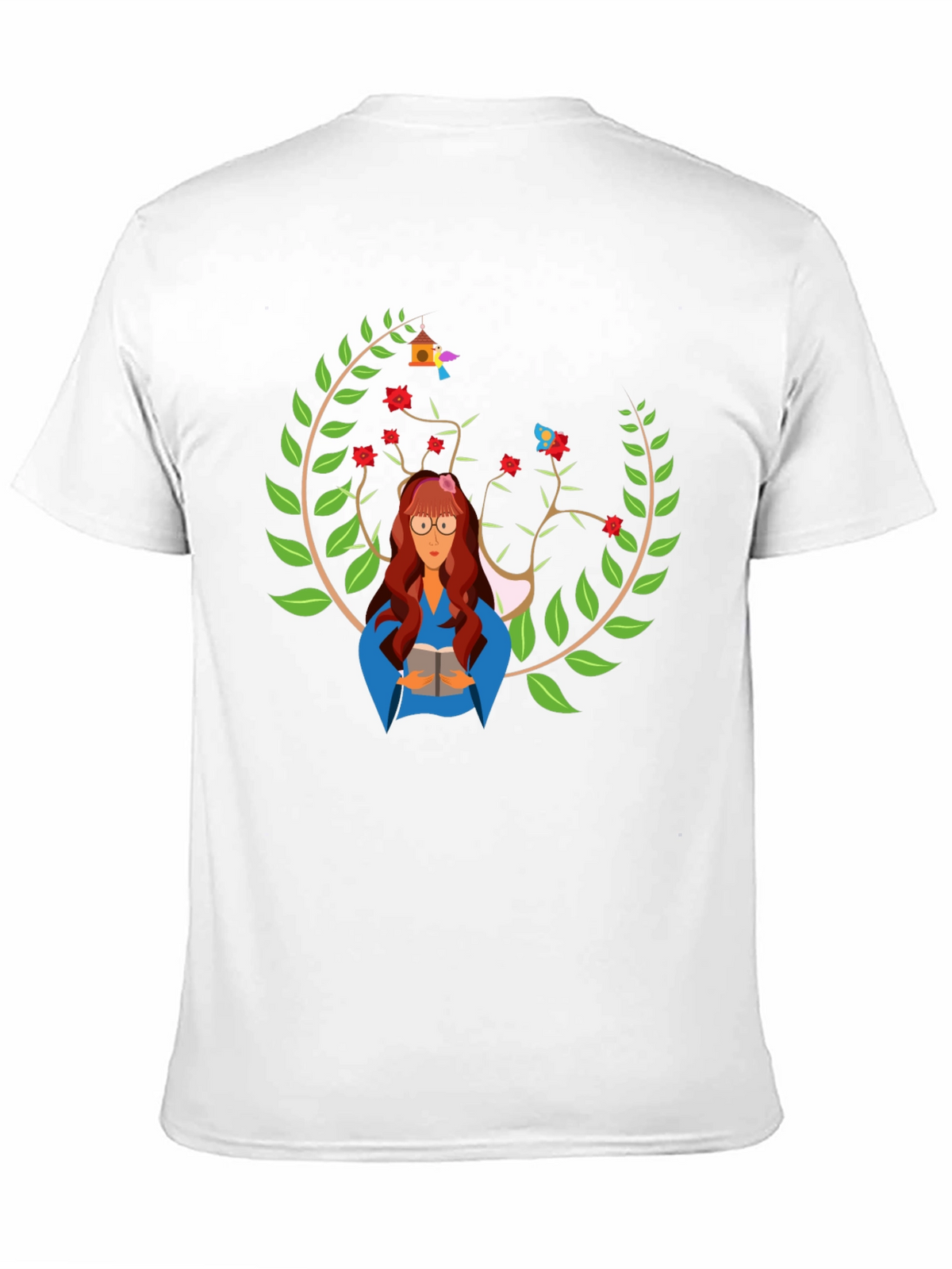 Bookworm Graphic Tee - Literary Style