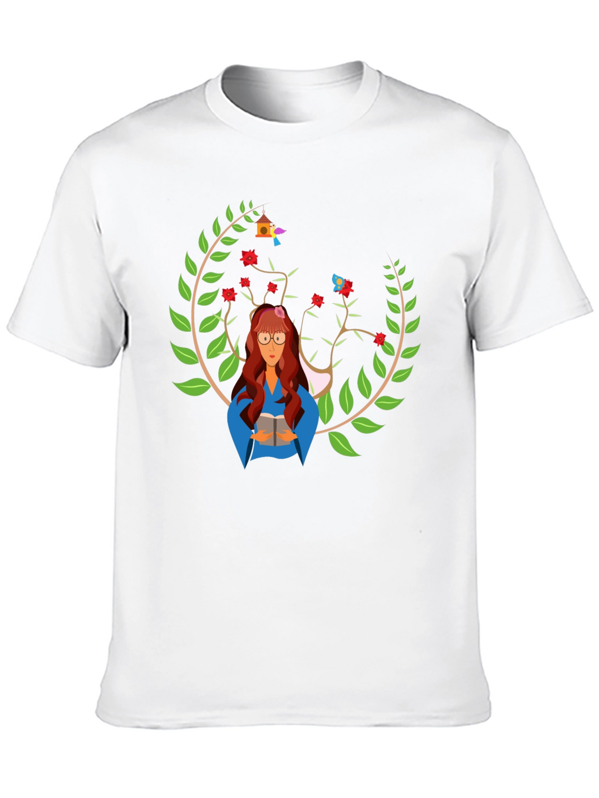 Bookworm Graphic Tee - Literary Style