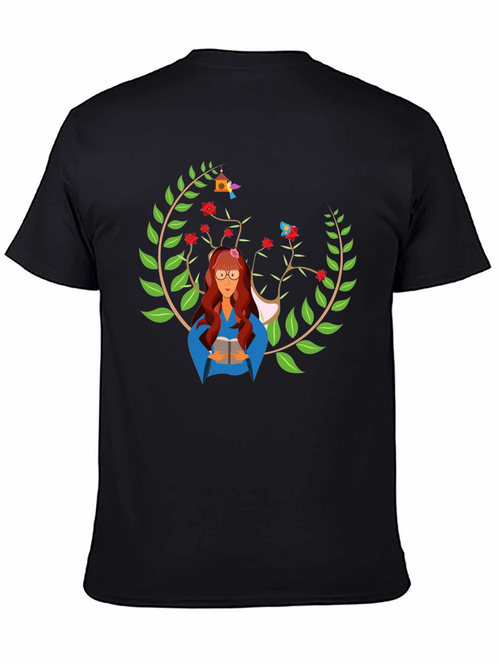 Bookworm Graphic Tee - Literary Style