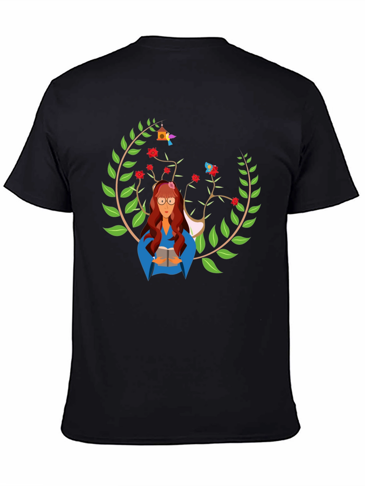Bookworm Graphic Tee - Literary Style