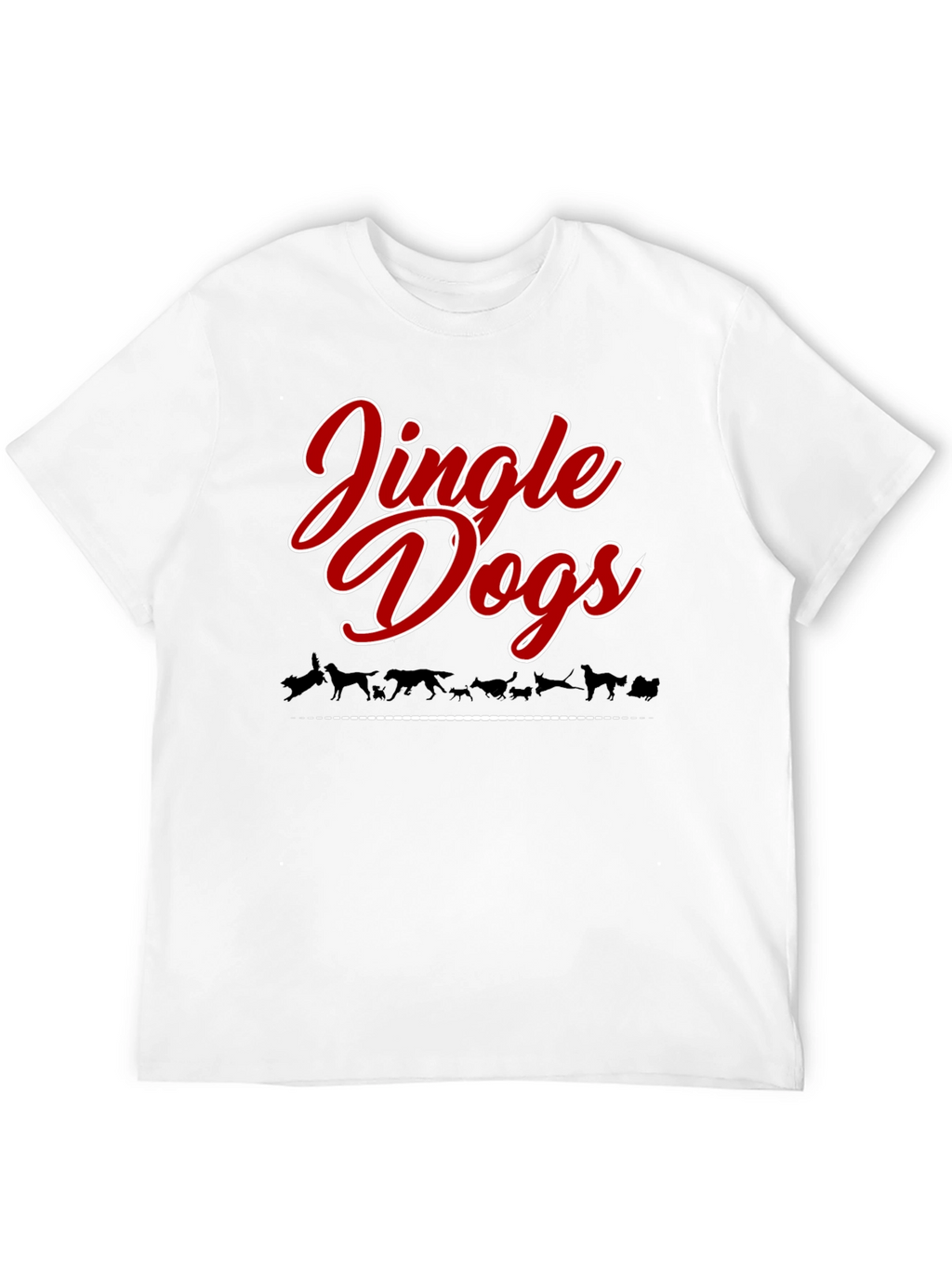 Jingle Dogs Christmas Holiday Graphic Tee