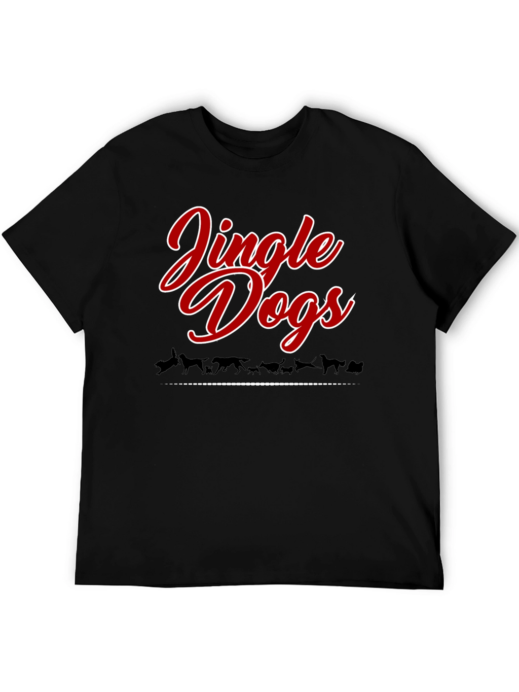 Jingle Dogs Christmas Holiday Graphic Tee