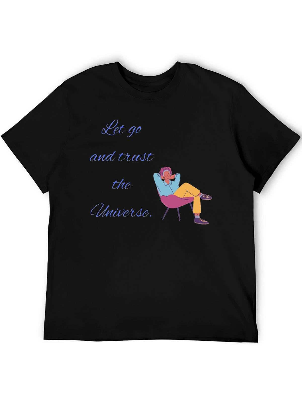Trust the Universe Black Graphic T-Shirt