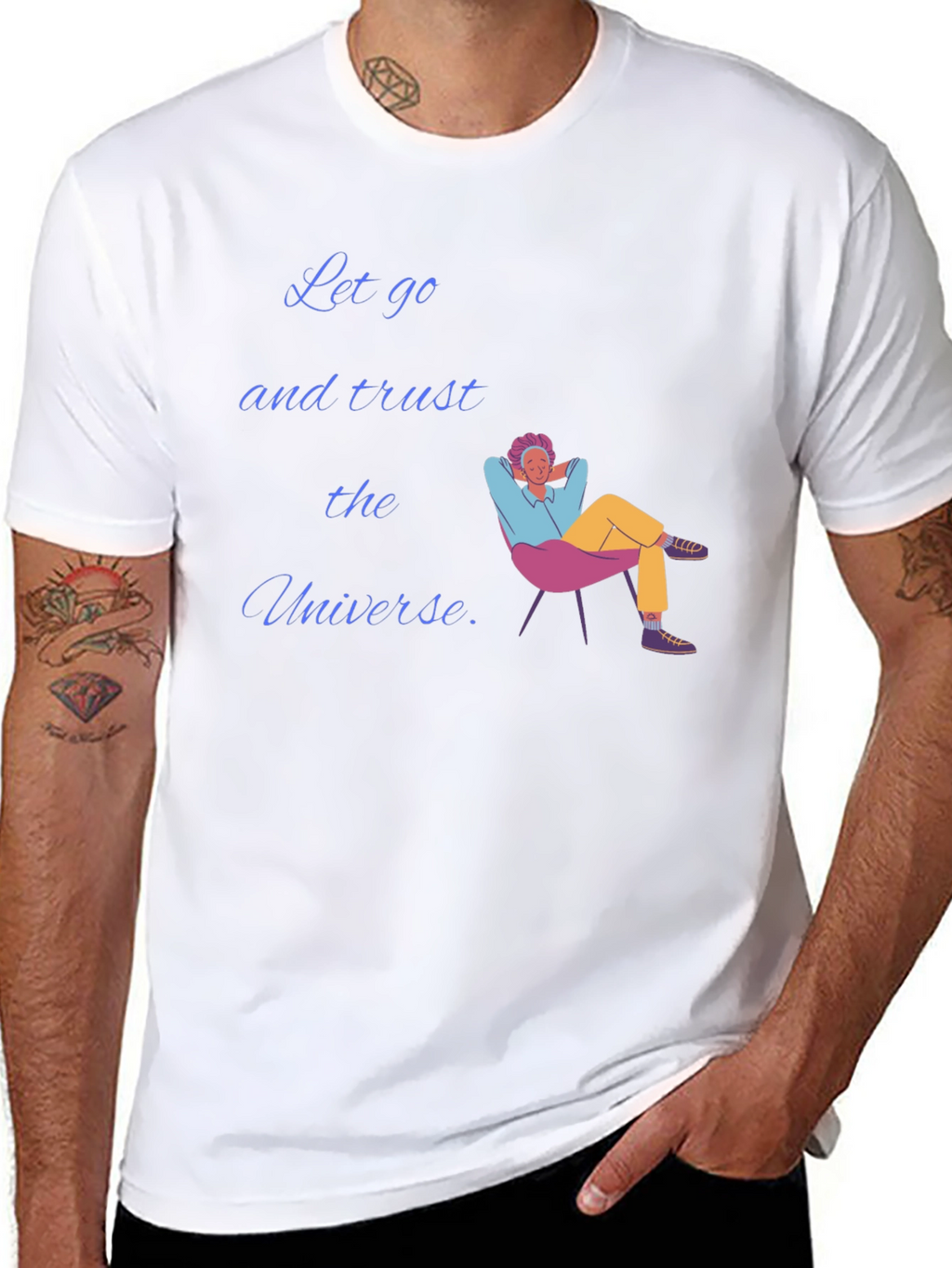 Trust the Universe Black Graphic T-Shirt