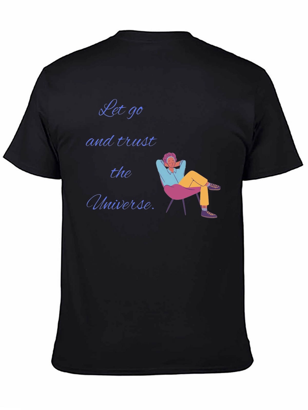 Trust the Universe Black Graphic T-Shirt