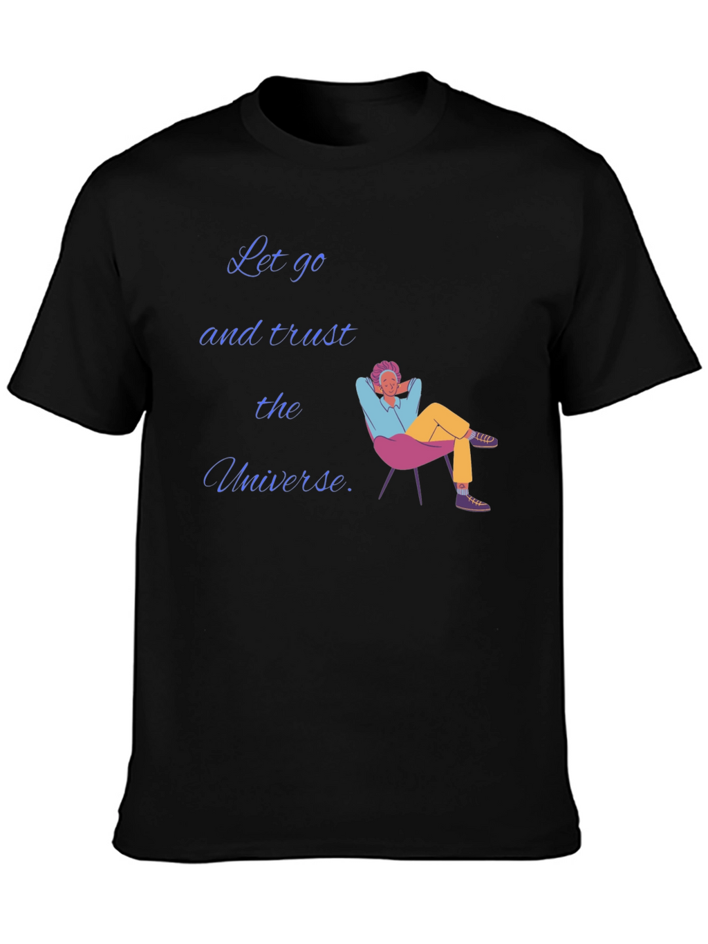 Trust the Universe Black Graphic T-Shirt