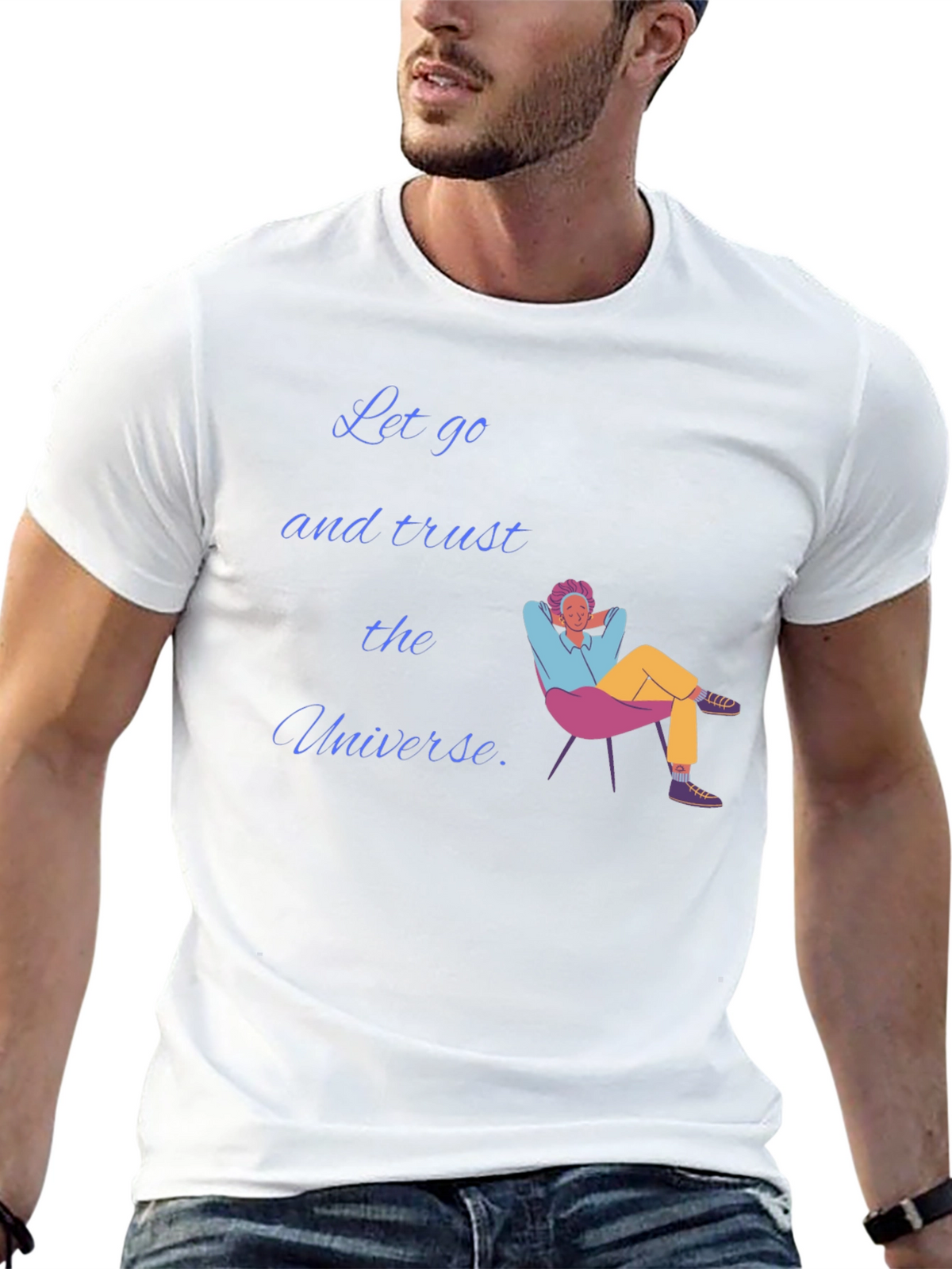 Trust the Universe Black Graphic T-Shirt