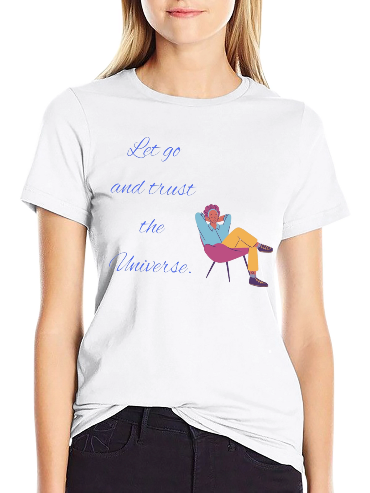 Trust the Universe Black Graphic T-Shirt