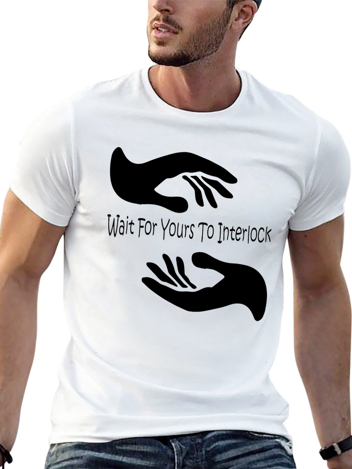 Interlocking Hands Graphic Tee - Wait For Yours
