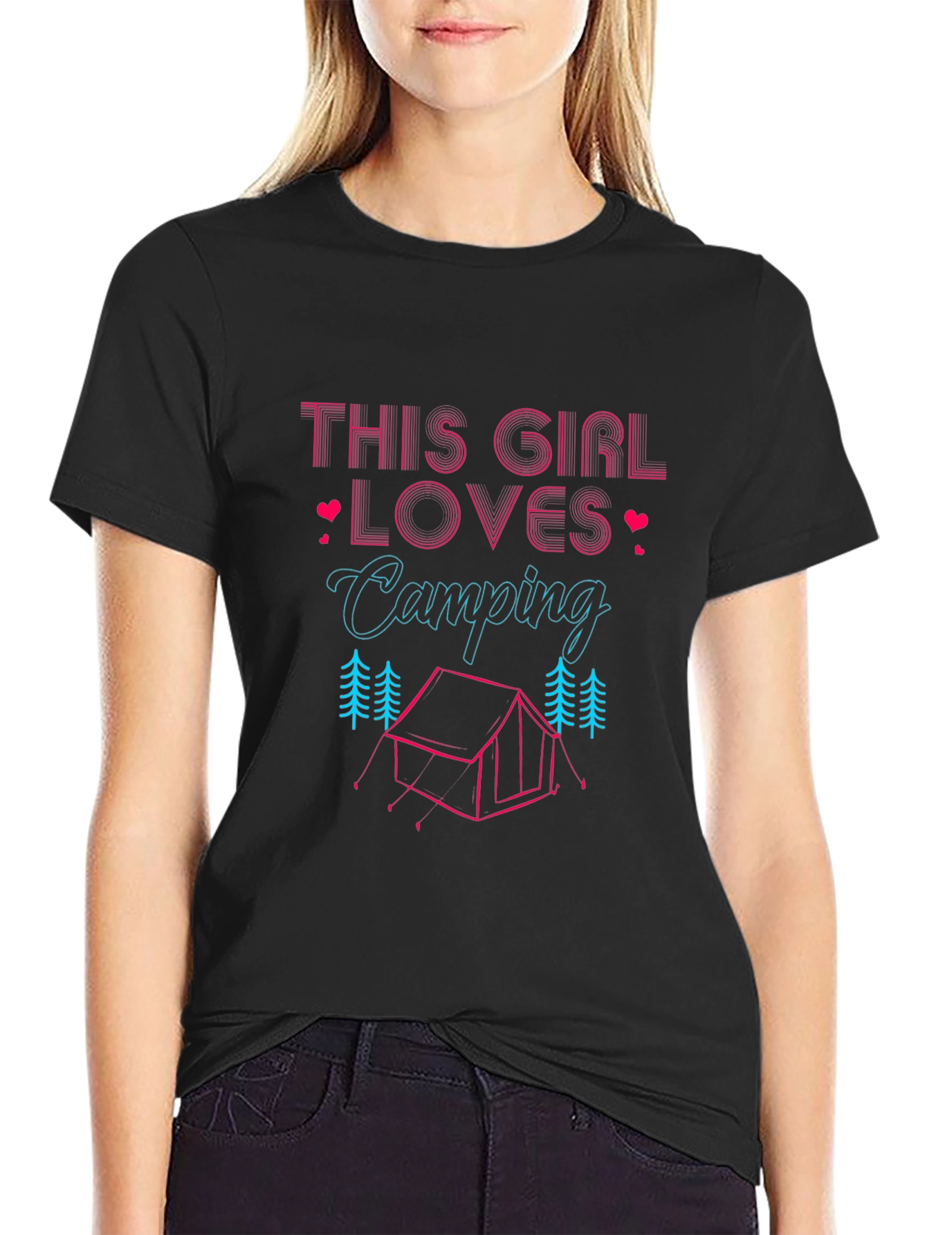 Camping Lover Womens Graphic Tee