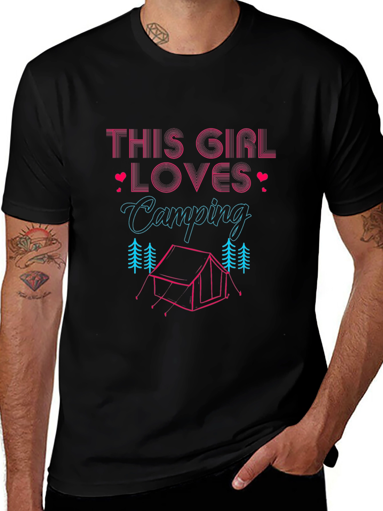 Camping Lover Womens Graphic Tee