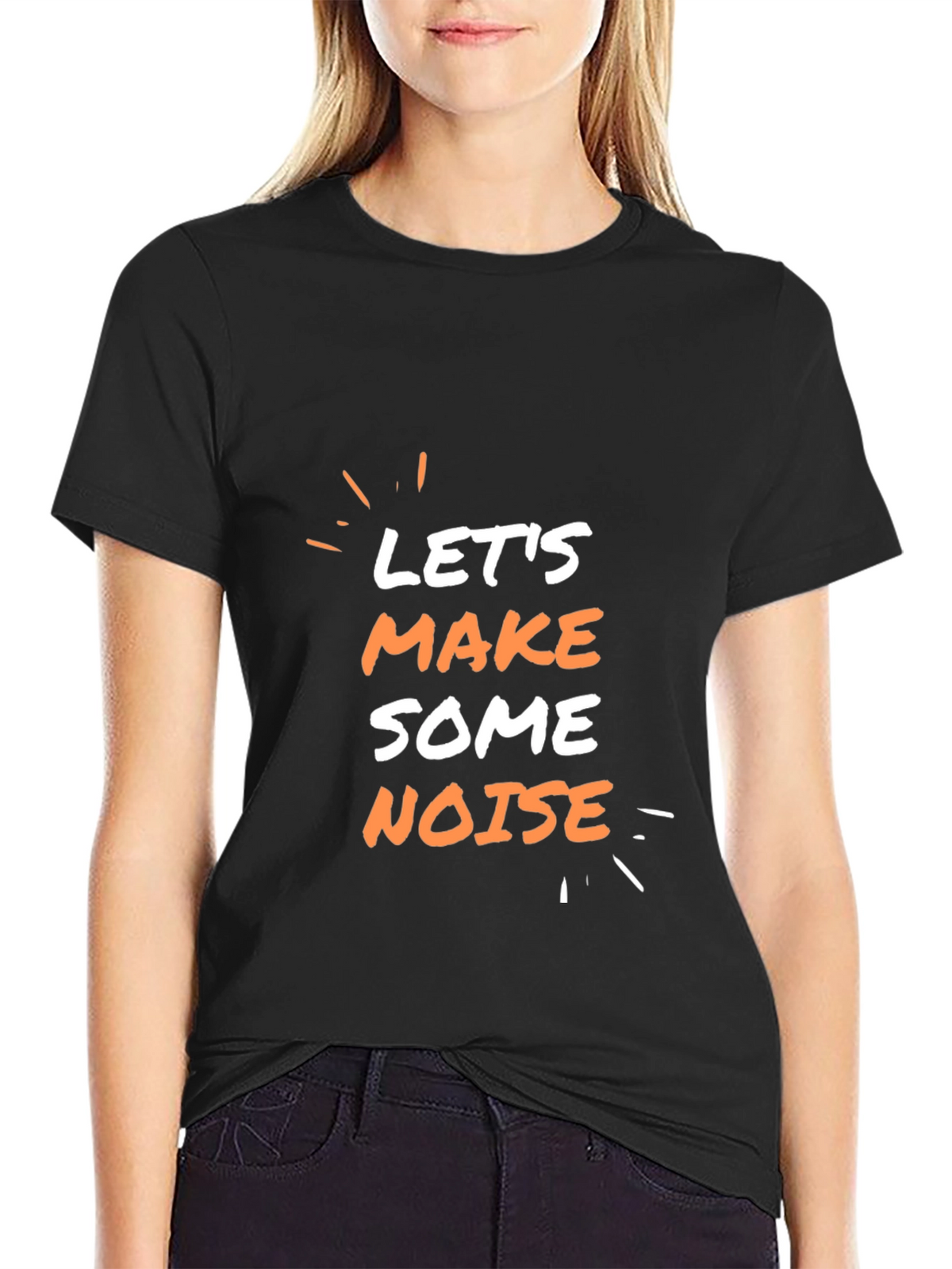 Lets Make Some Noise T-Shirt - Black Graphic Tee