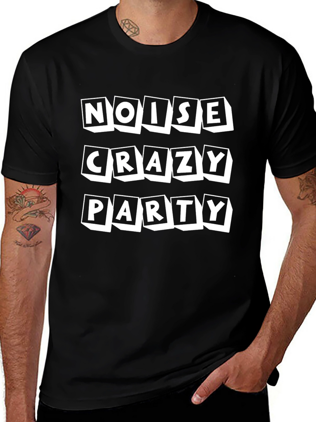 Noise Crazy Party T-Shirt - Black Tee