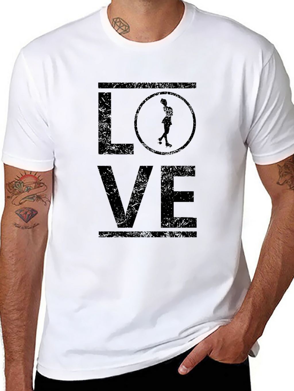 Roller Skating LOVE Graphic T-Shirt