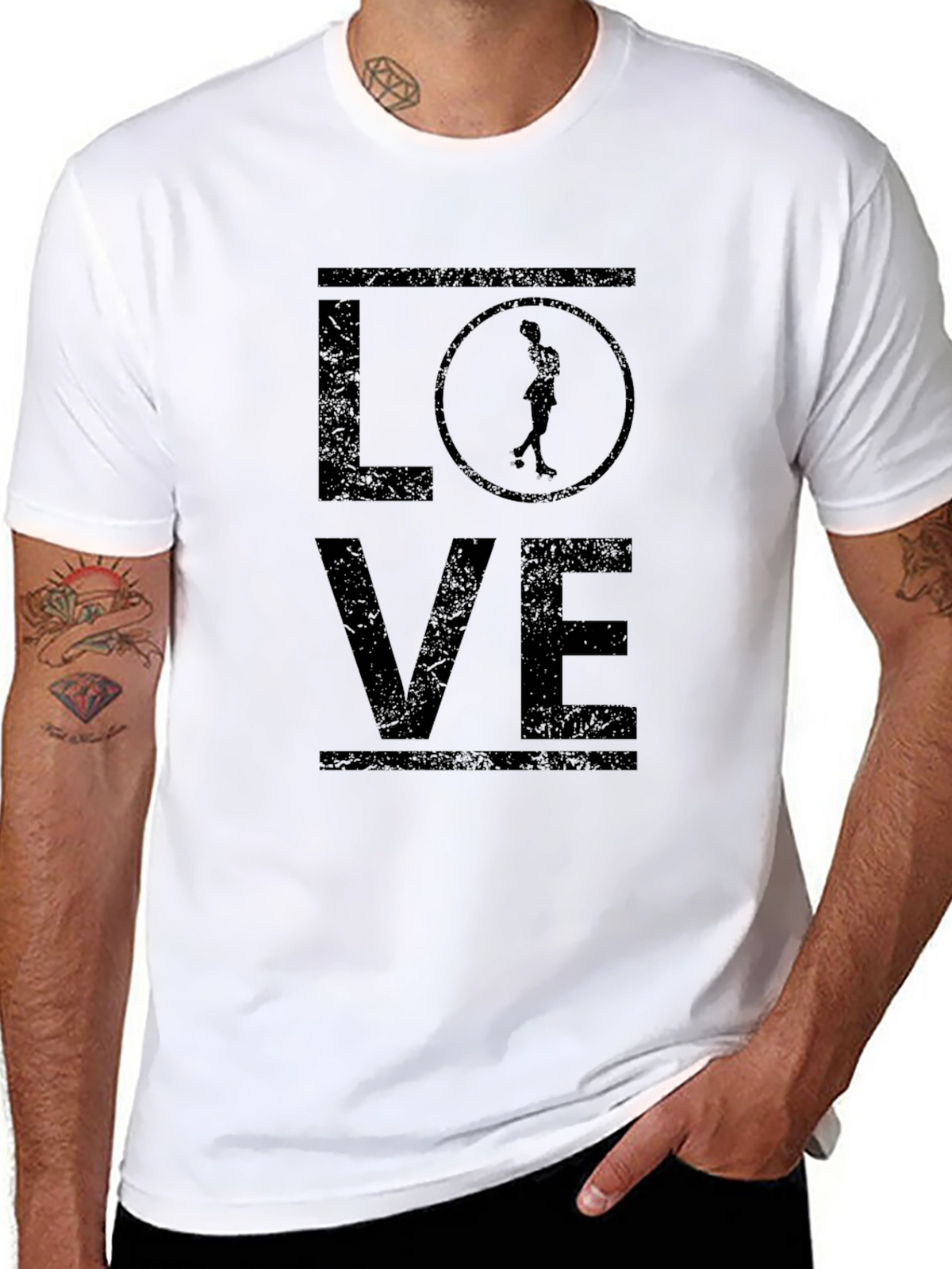 Roller Skating LOVE Graphic T-Shirt