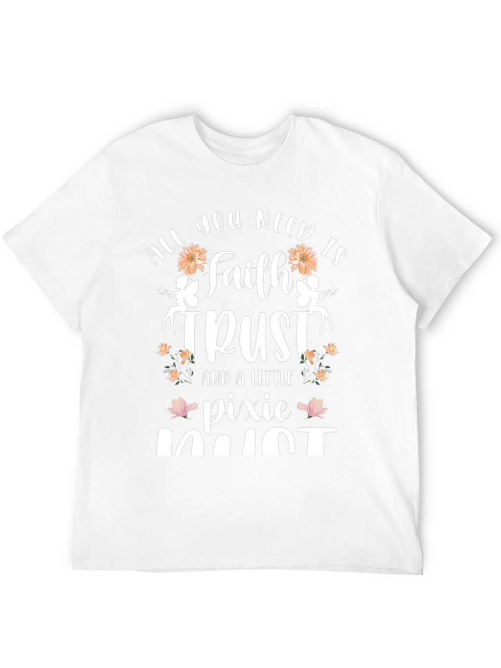 Faith Trust Pixie Dust Black Graphic T-Shirt