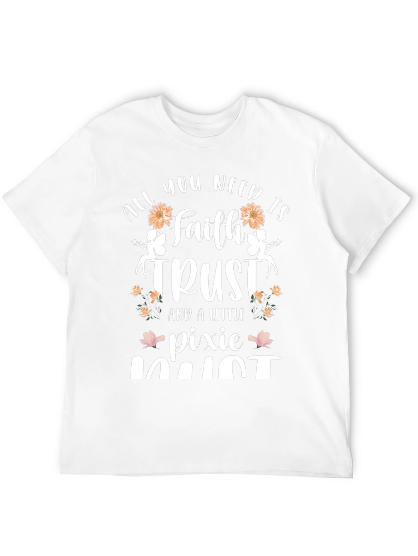 Faith Trust Pixie Dust Black Graphic T-Shirt