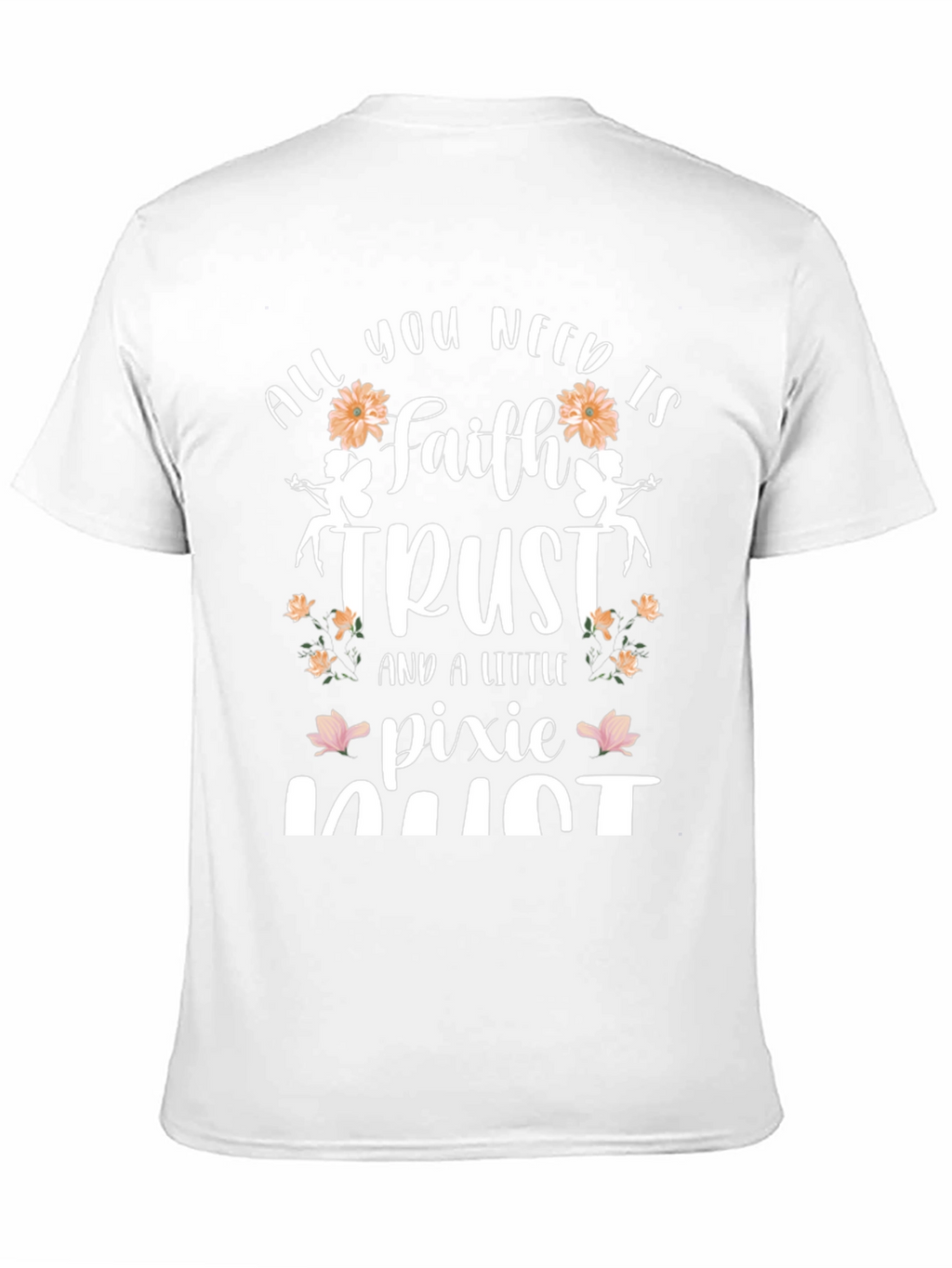 Faith Trust Pixie Dust Black Graphic T-Shirt