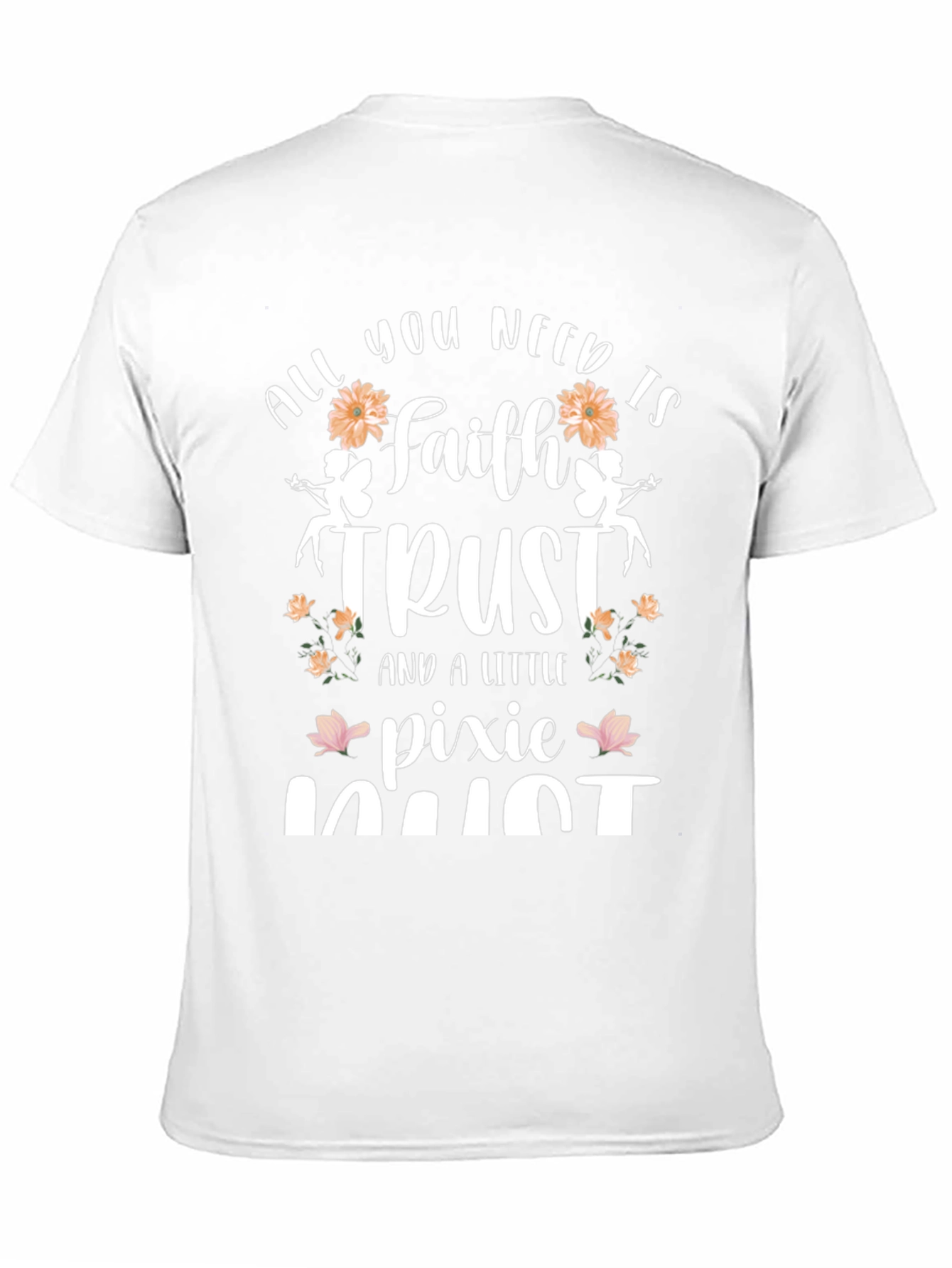 Faith Trust Pixie Dust Black Graphic T-Shirt