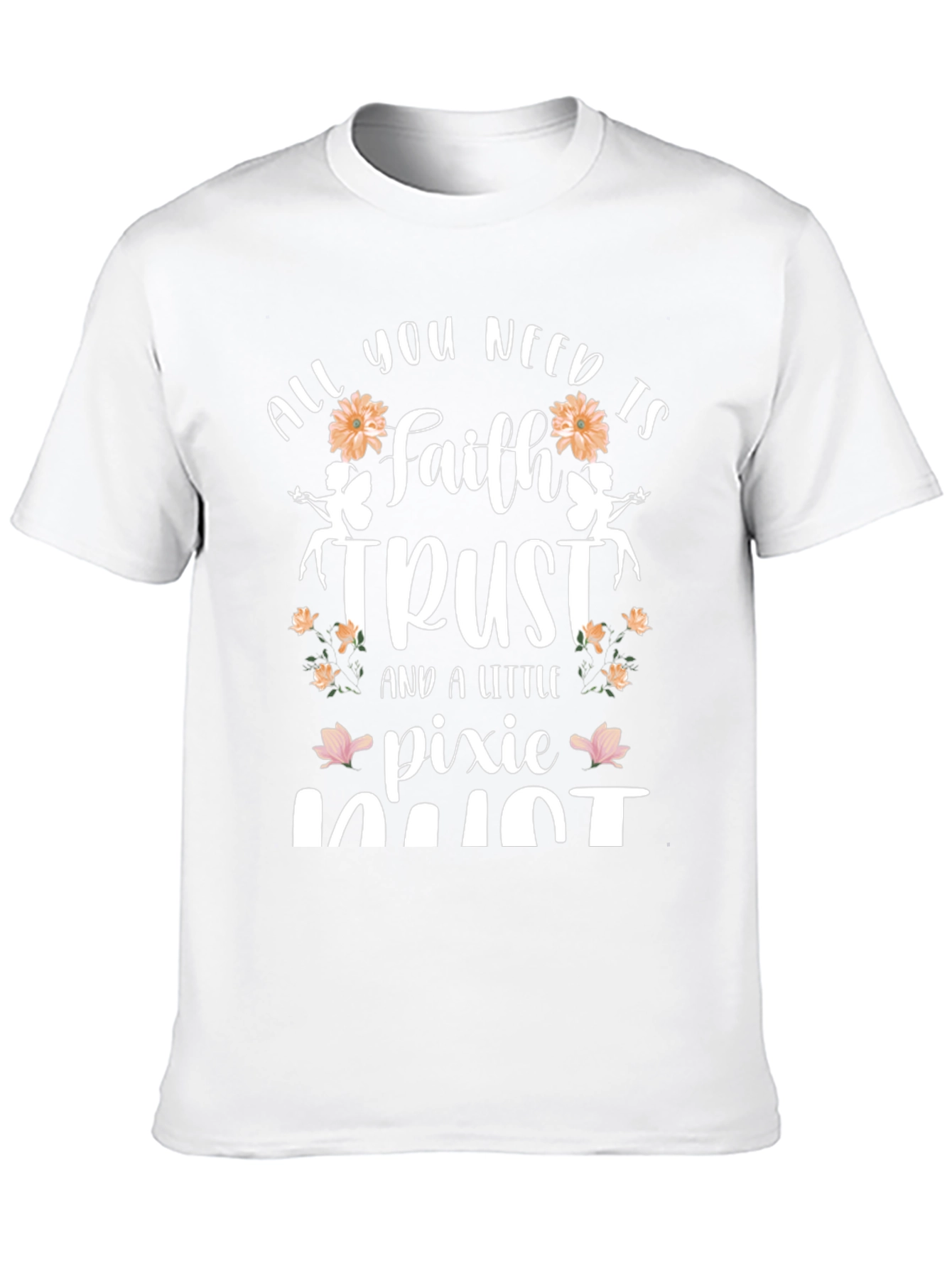 Faith Trust Pixie Dust Black Graphic T-Shirt