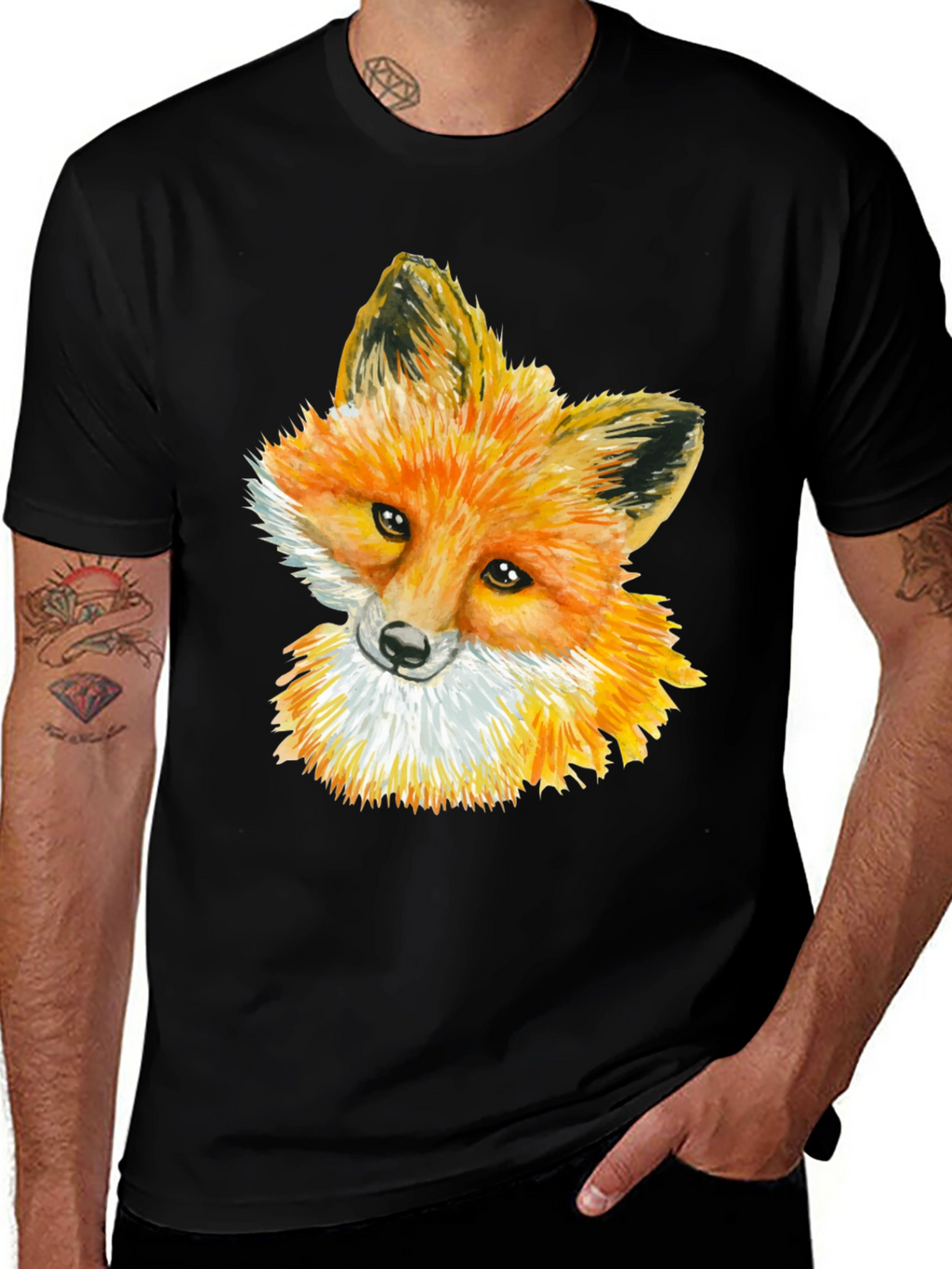 Fox Graphic Black Tee