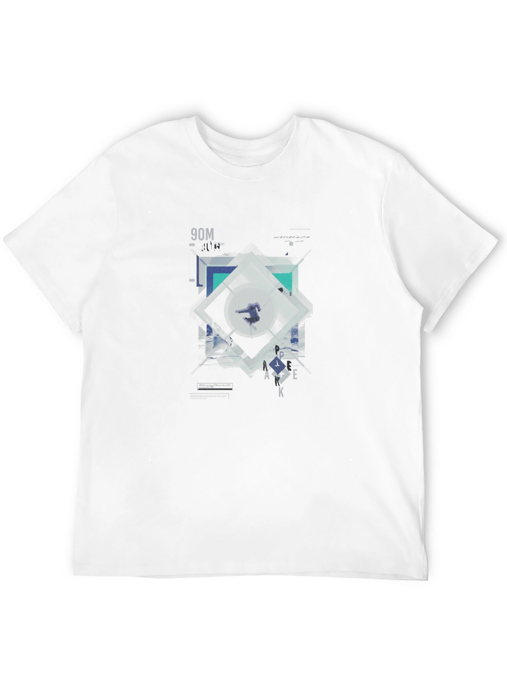 Geometric Graphic Print T-Shirt | Modern Design Tee