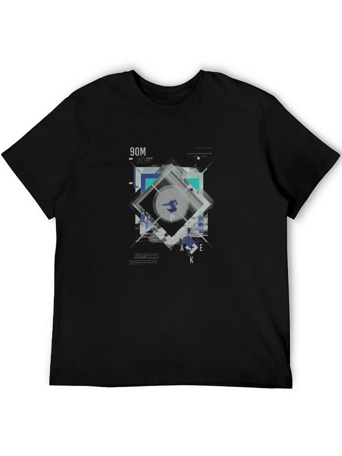 Geometric Graphic Print T-Shirt | Modern Design Tee