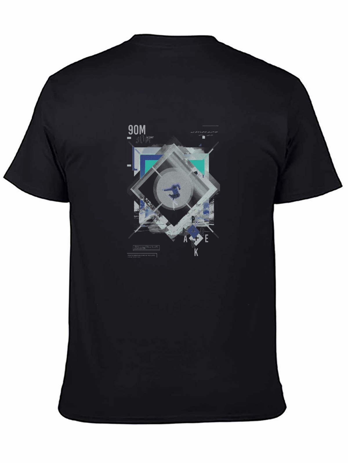Geometric Graphic Print T-Shirt | Modern Design Tee