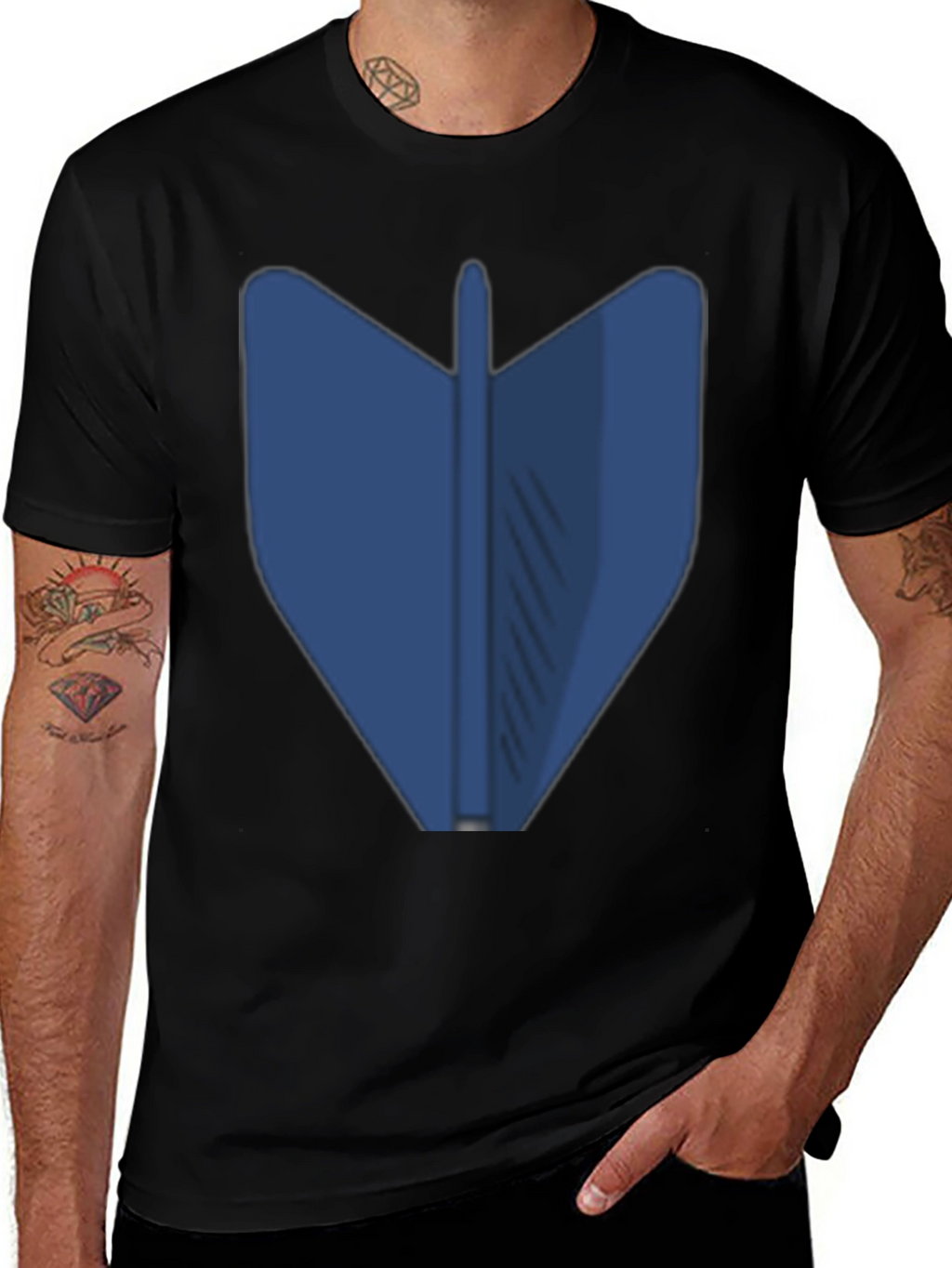 Blue Dart Graphic Tee - Modern Style