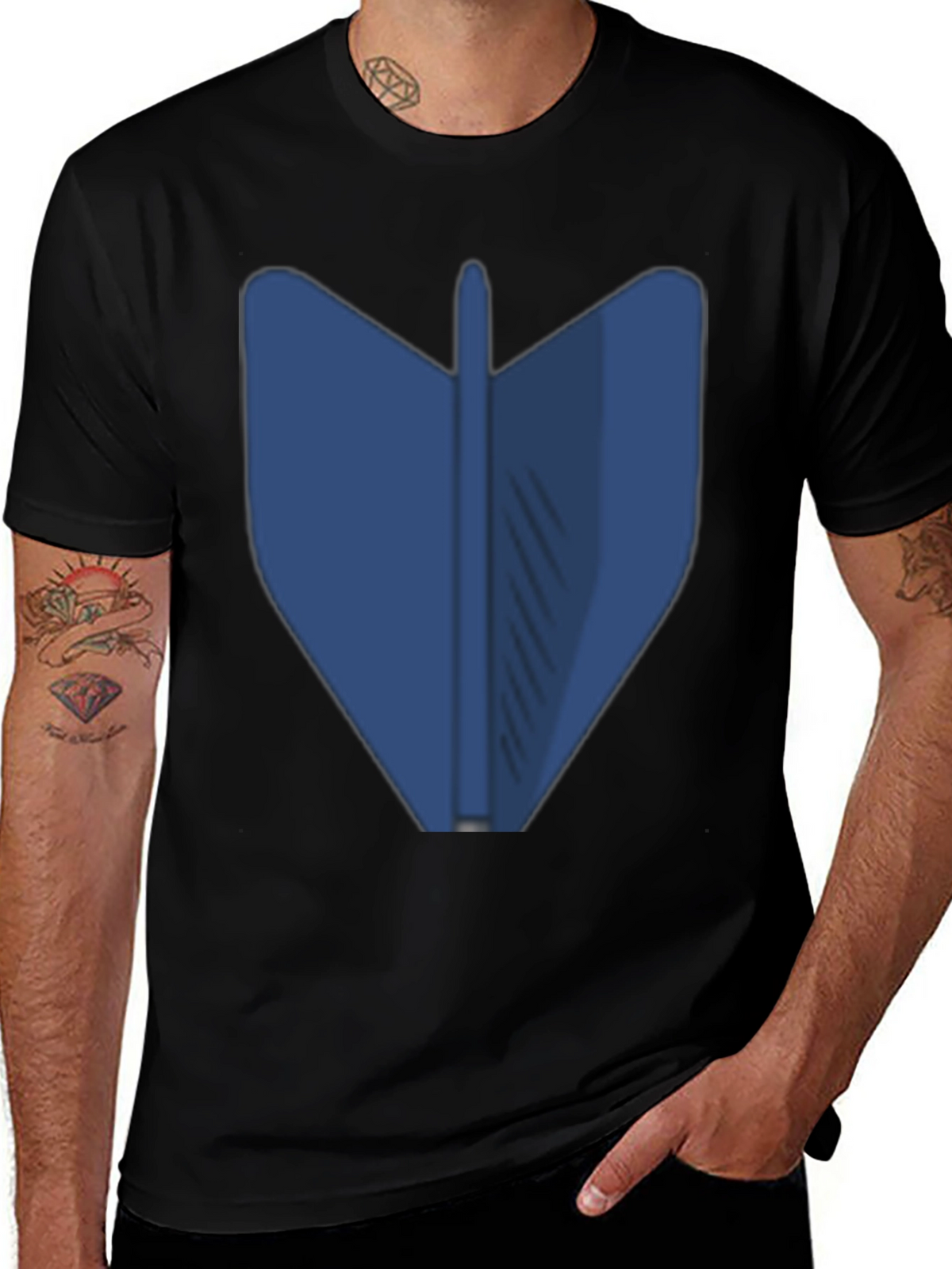 Blue Dart Graphic Tee - Modern Style