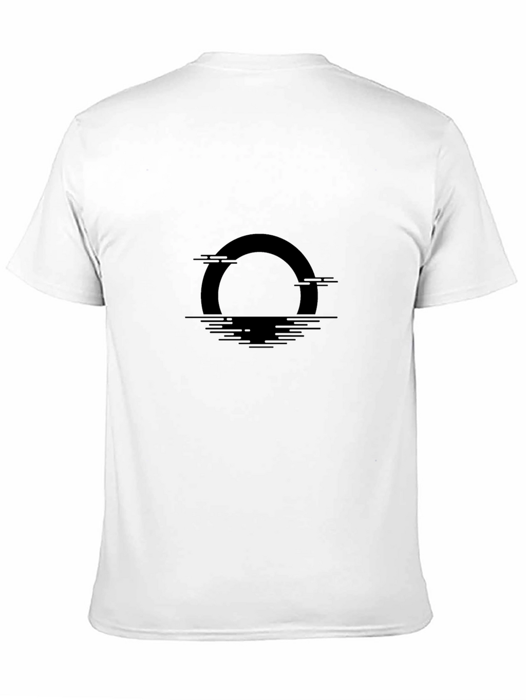 Black Graphic Tee - Sunset Design