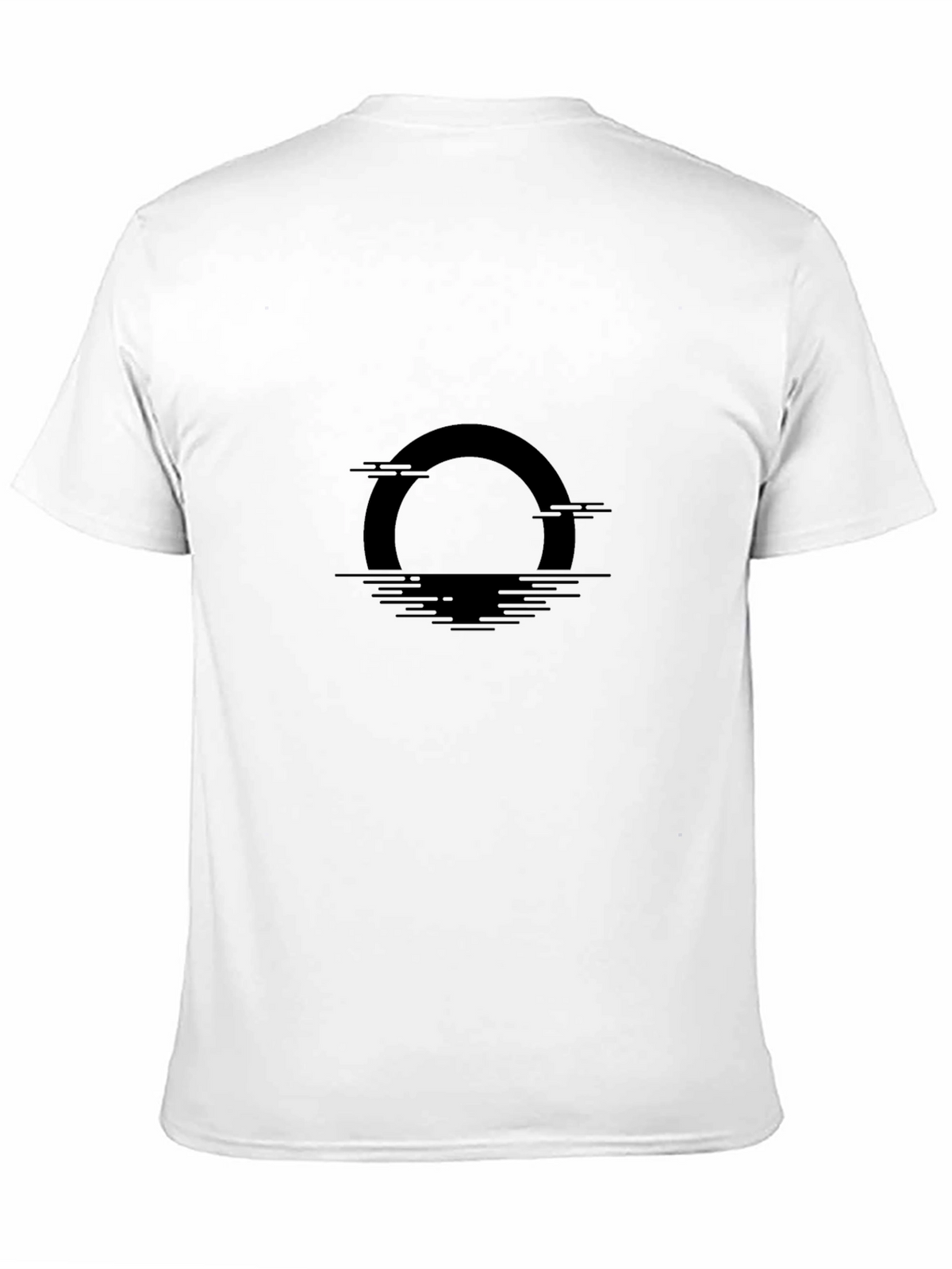 Black Graphic Tee - Sunset Design