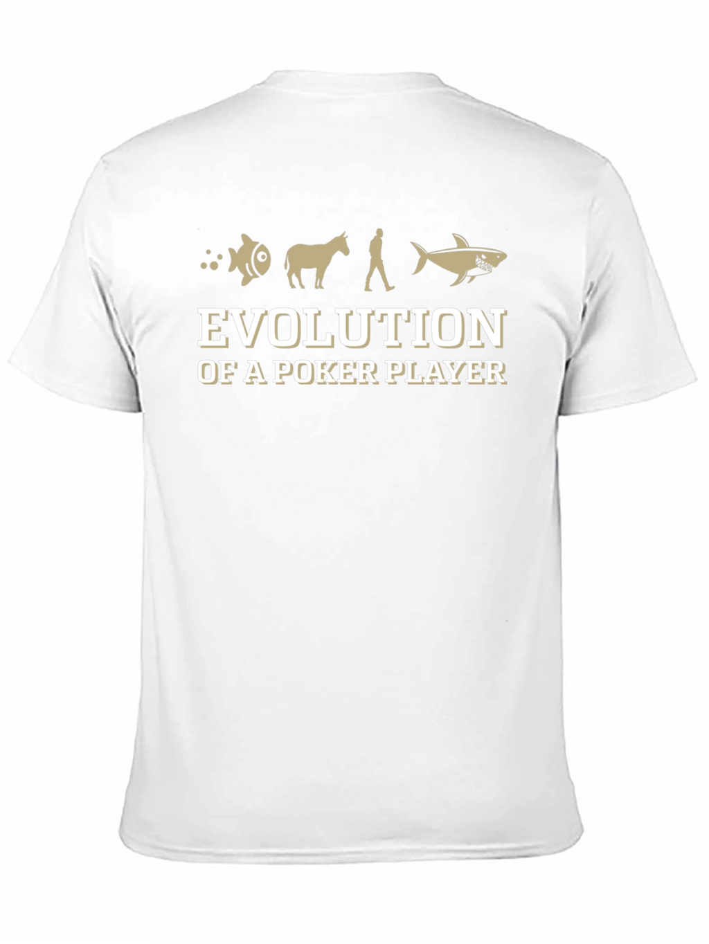 Evolution of a Poker Player Black T-Shirt