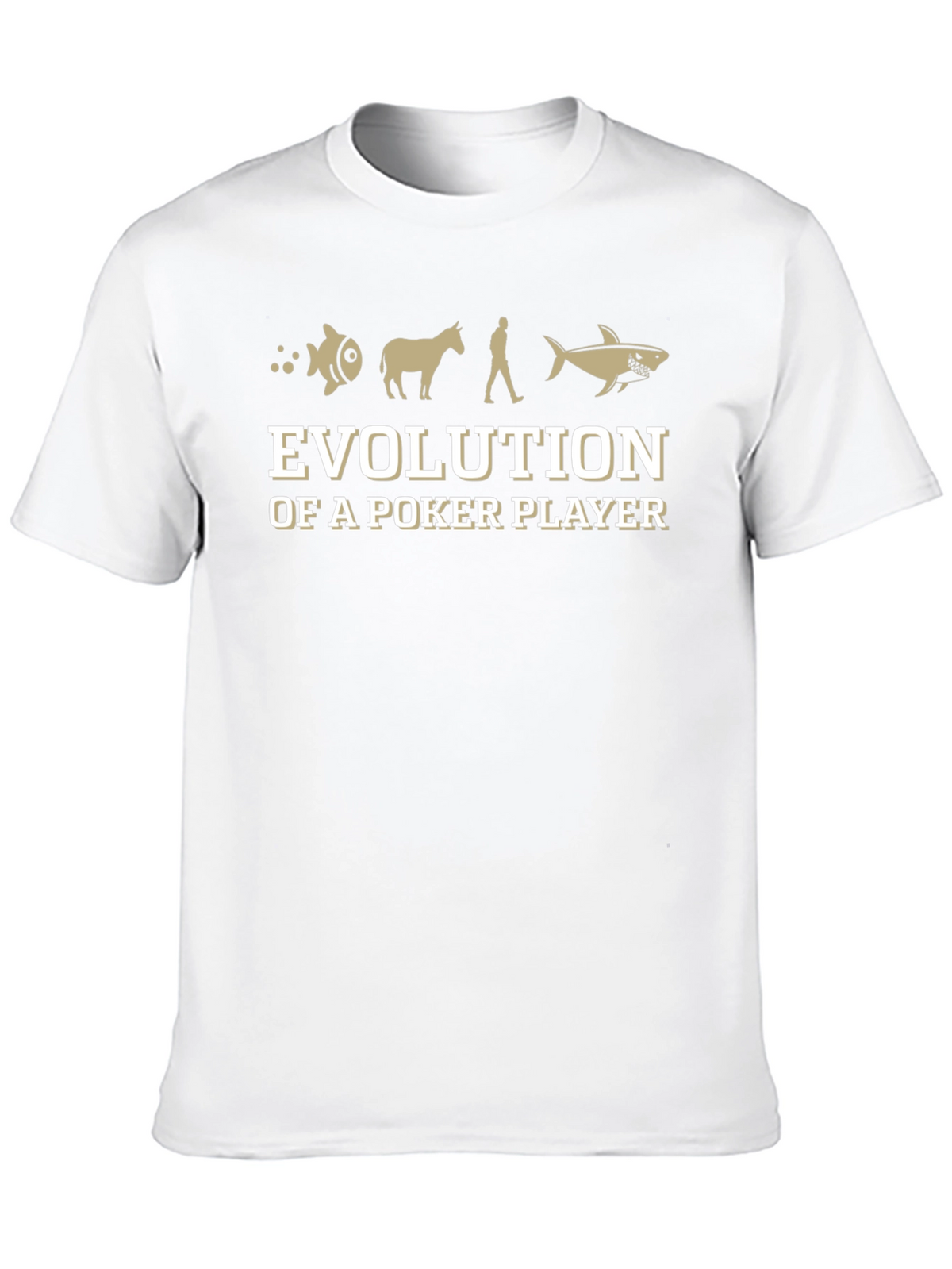 Evolution of a Poker Player Black T-Shirt