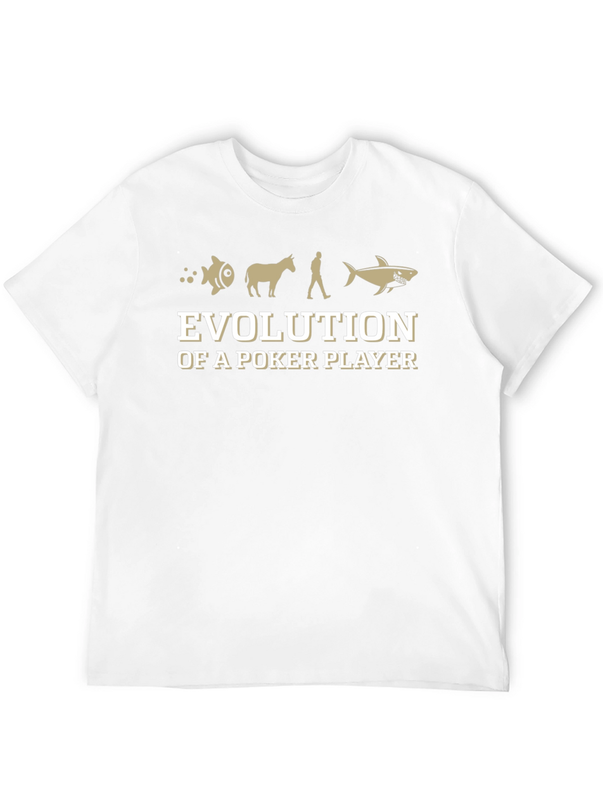 Evolution of a Poker Player Black T-Shirt
