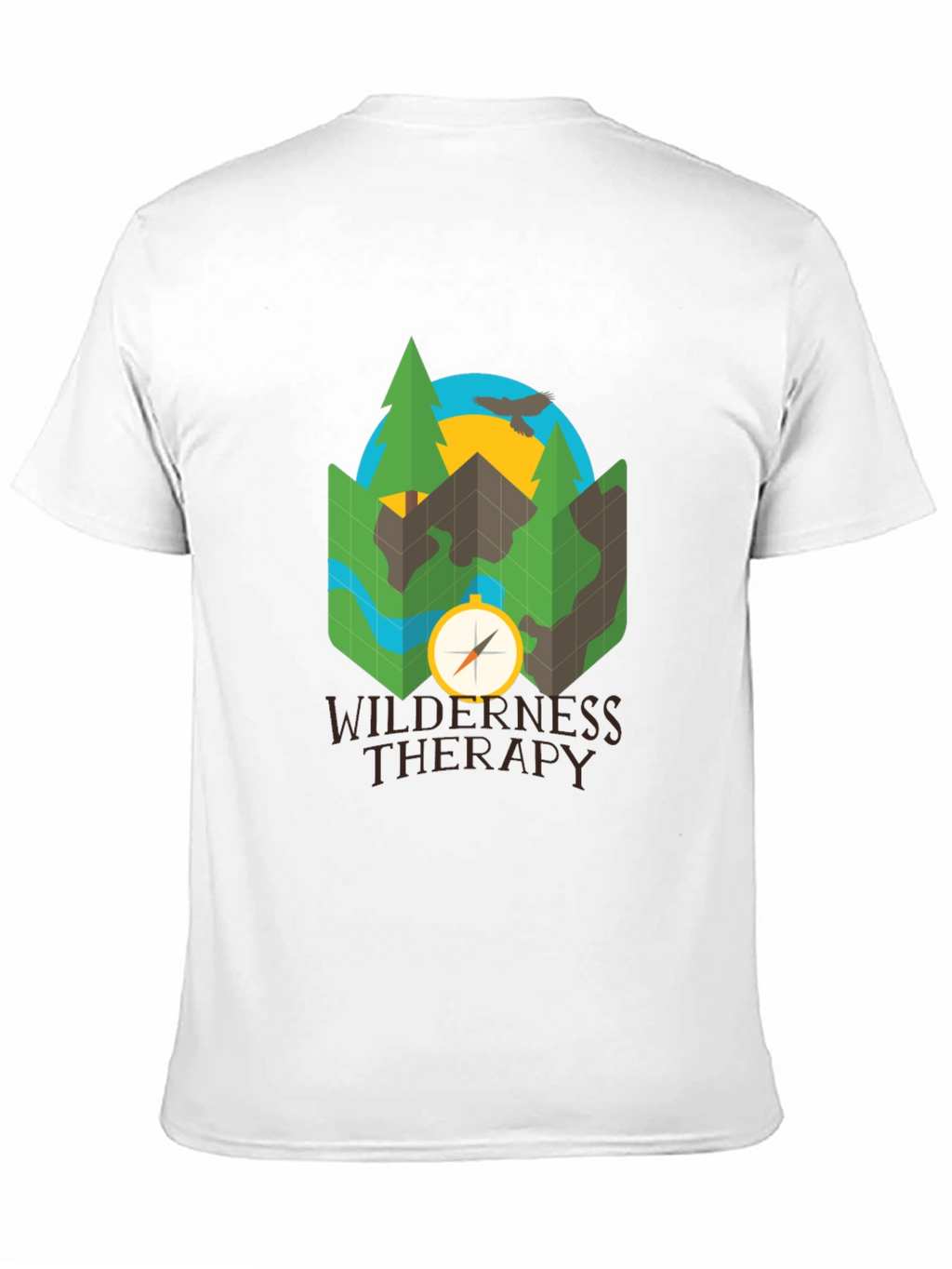 Wilderness Therapy Compass Graphic Tee - Black